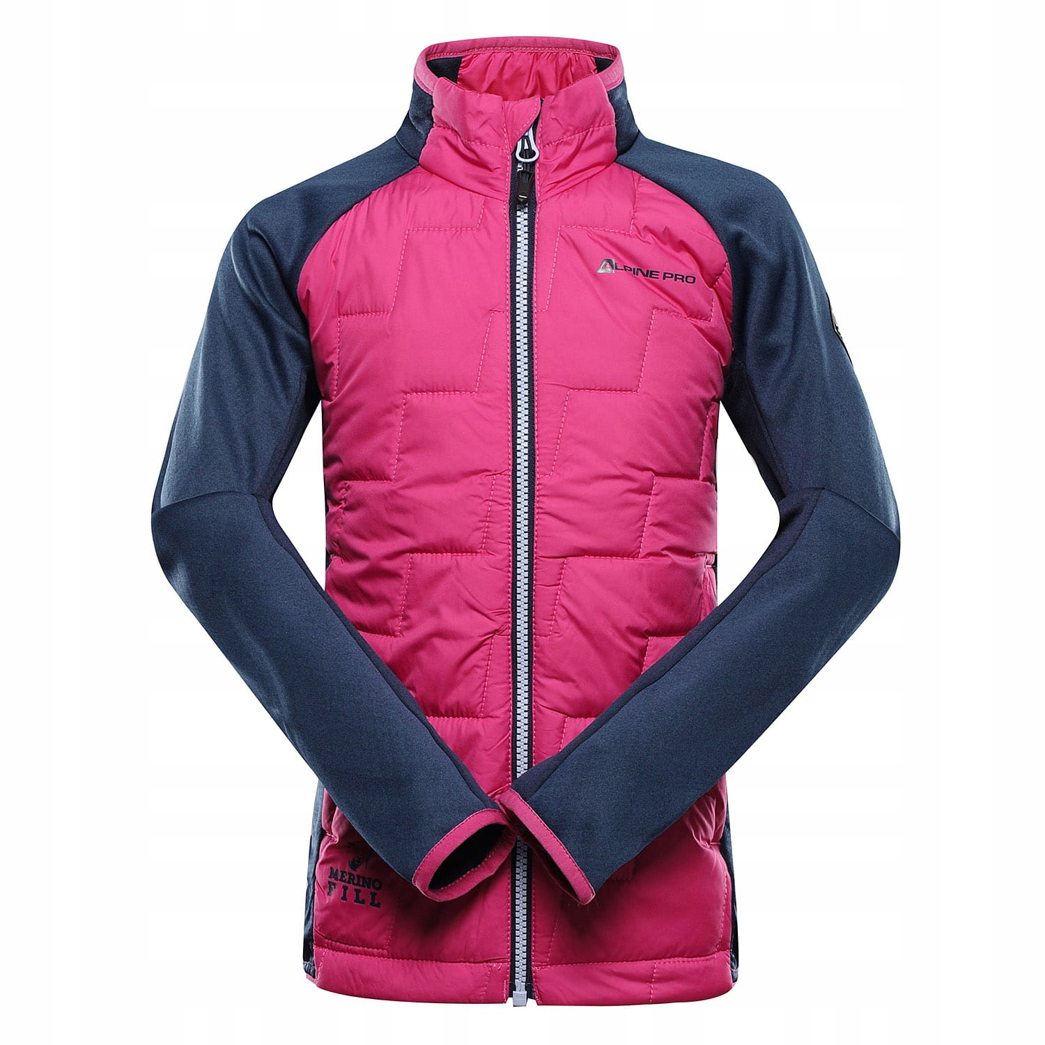 Alpine Pro Bluza dziecięca merino Jorwo 2 różowa 152-158 cm