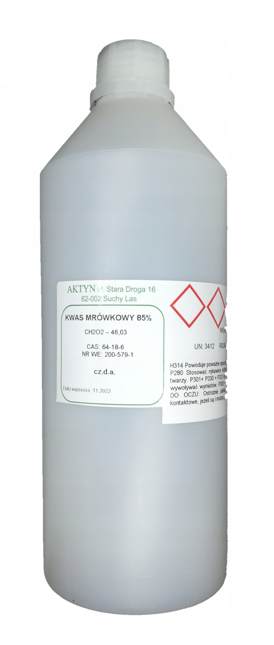 

Kwas Mrówkowy 85% cz.d.a. 1l.
