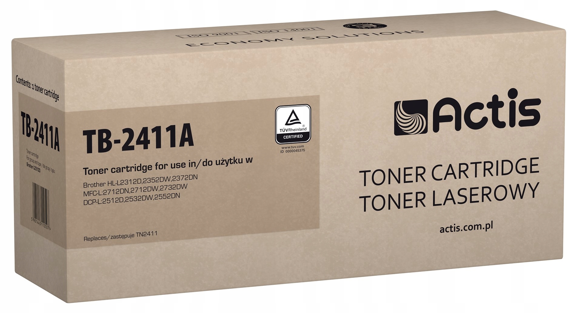 Actis TB-2411A Toner (zamiennik Brother TN-2411; Standard; 1200 stron; czar