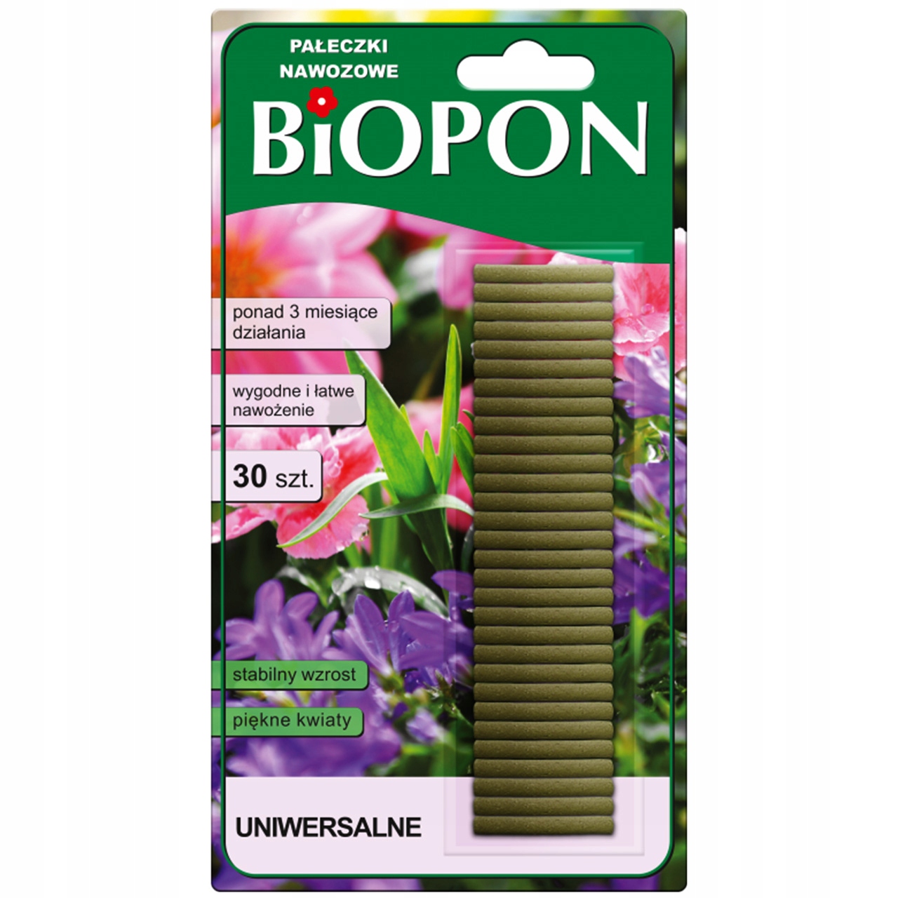 

Pałeczki nawozowe uniwersalne Biopon 30 szt.