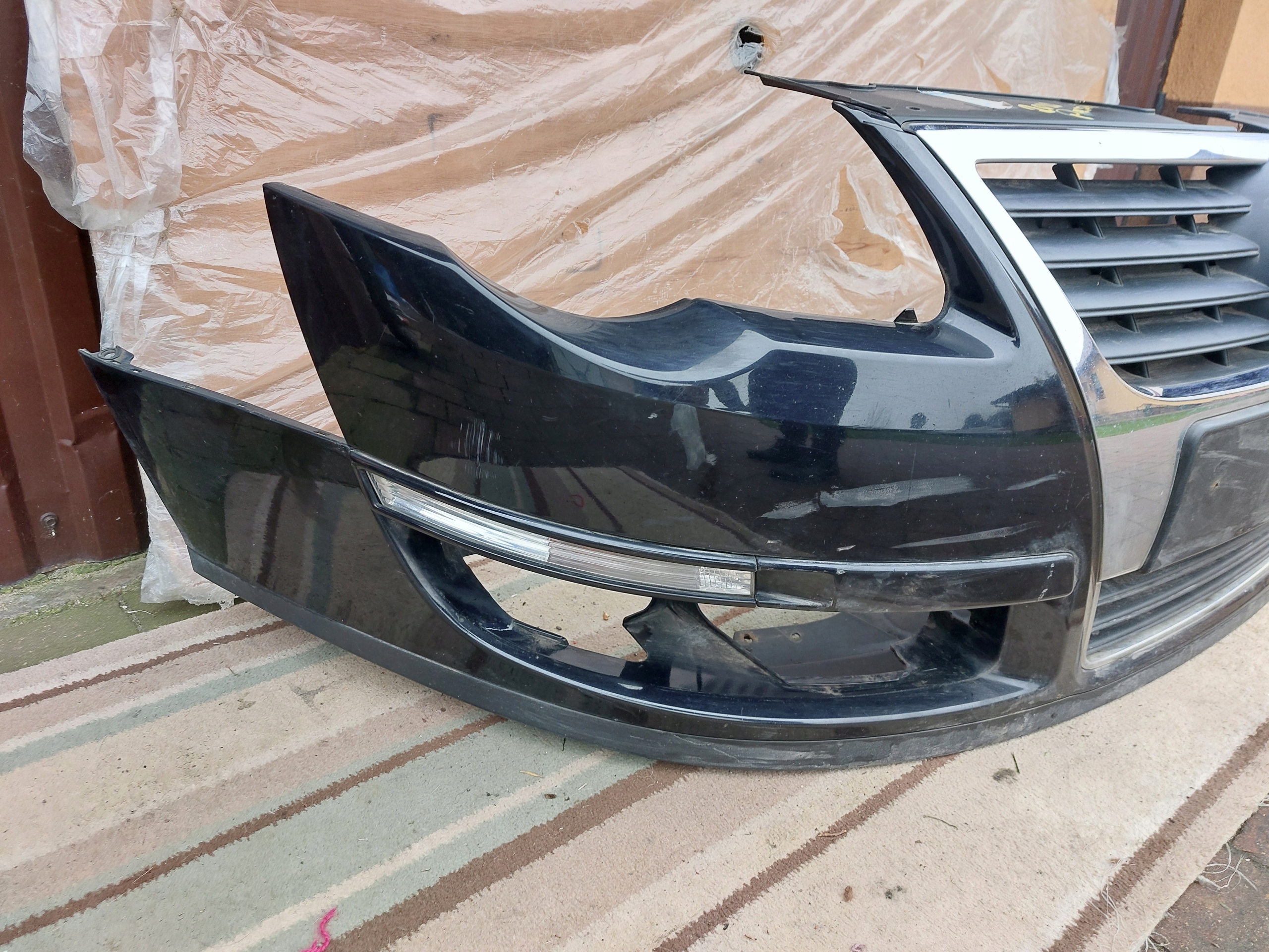 bumper front VW PASSAT B6 black 10r