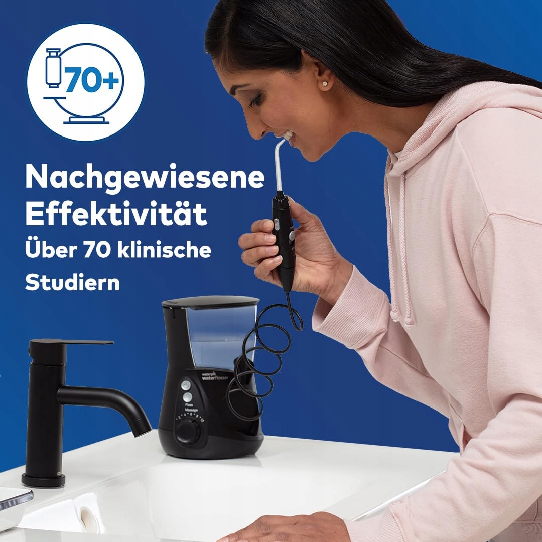 WATERPIK Ultra Profesjonalny Irygator, 7 Końcówek, 10 Ustawień, Czarny — miniatura 3