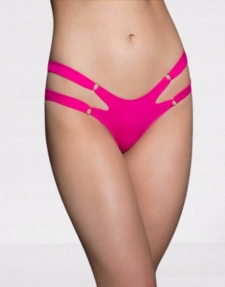 Agent Provocateur Růžové Bikini Kalhotky Sammie (40)