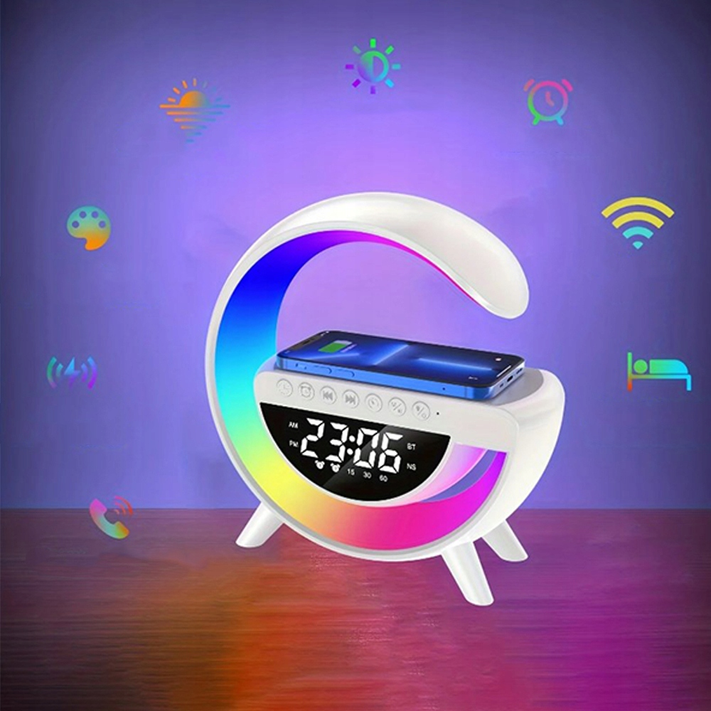 LAMPA LED Z GŁOŚNIKIEM ŁADOWANIE QI BUDZIK RADIO FM 7 TRYBÓW BLUETOOTH 5.3 Rodzaj gwintu zintegrowane źródło LED