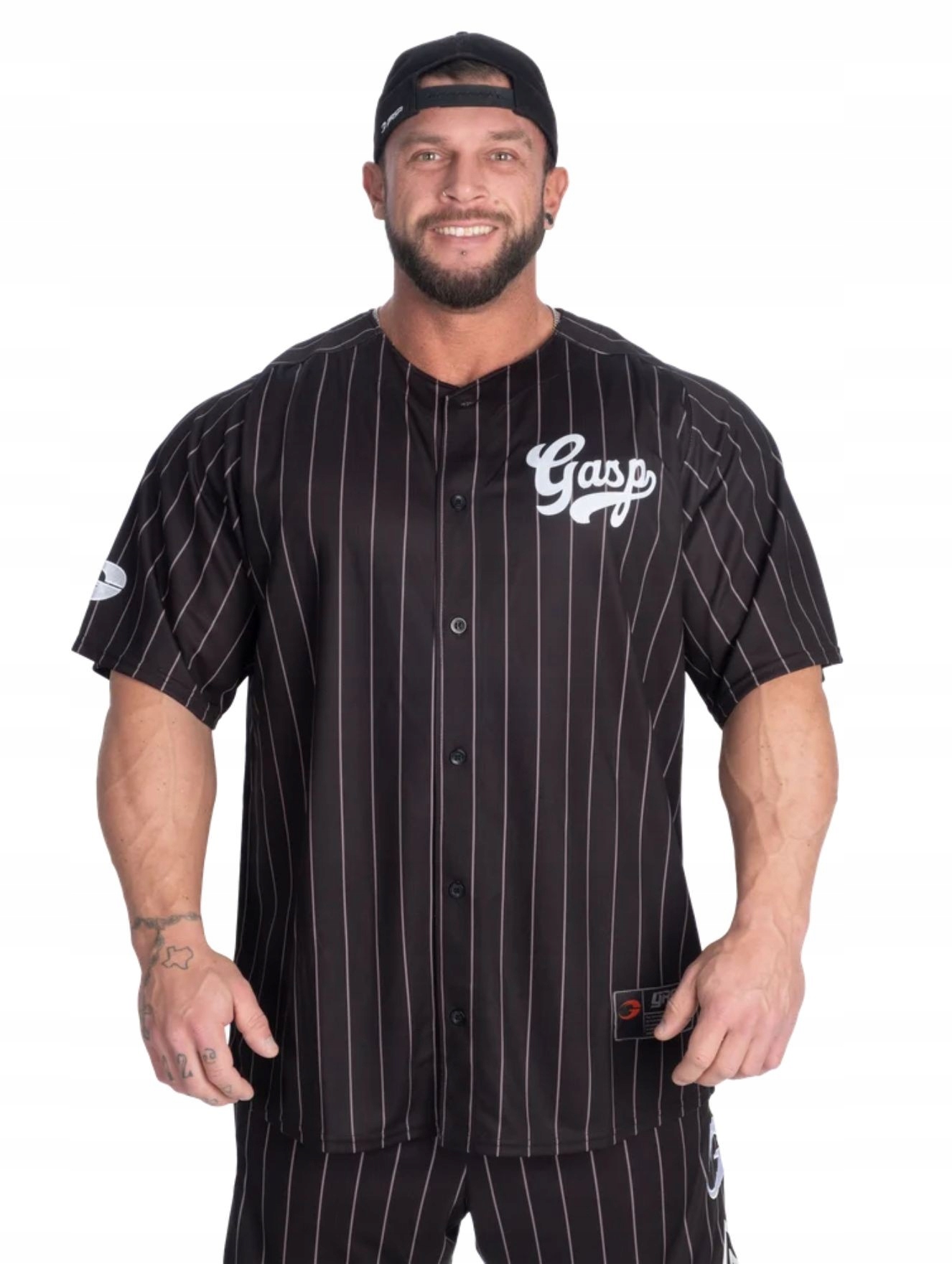Koszulka bejsbolówka treningowa sportowa na siłownie męska Gasp 89 Baseball