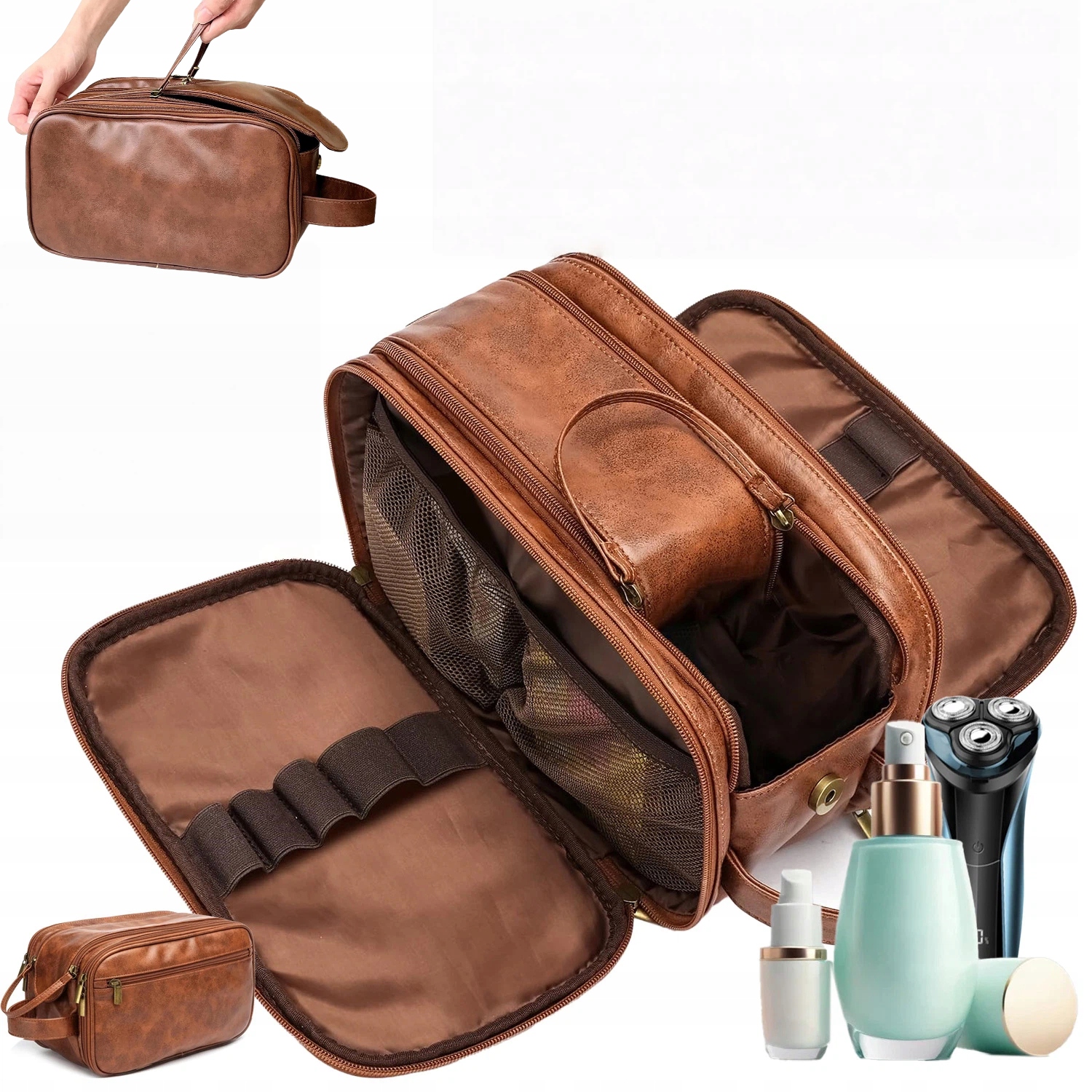 Cestovní Kosmetická Taška Pánská Rozkládací Velká Závěsná Kvalitní Kosmetická Taška