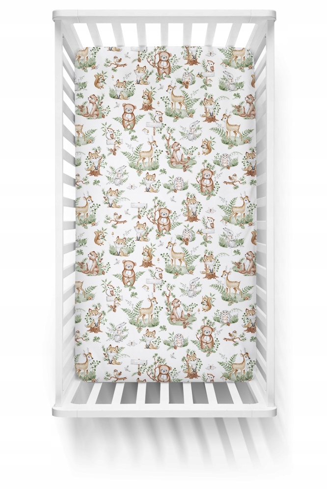 

Prześcieradło Bawełniane Do Łóżeczka 120x60 Wzory!