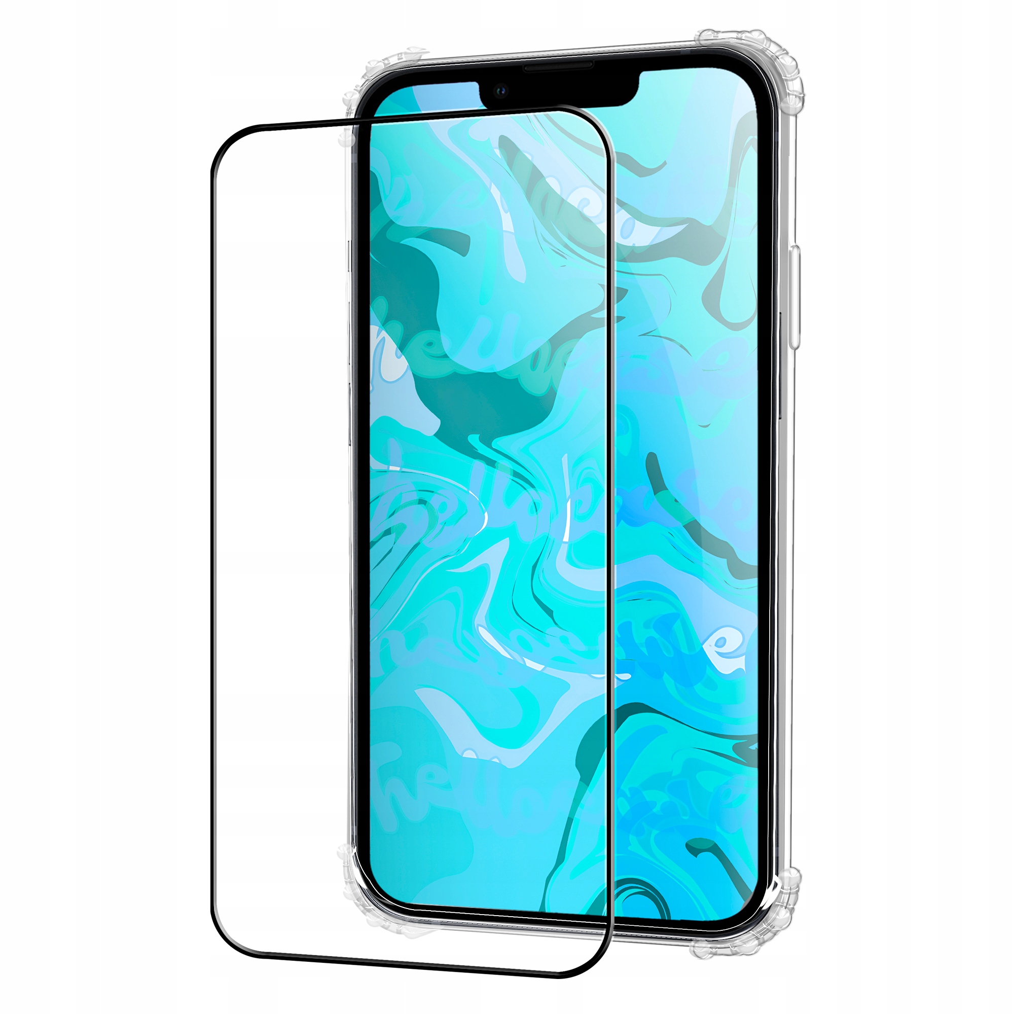 ETUI PANCERNE DO IPHONE 13 PRO MAX | CASE SILIKON GUMOWE SLIM SHOCK + SZKŁO Typ plecki