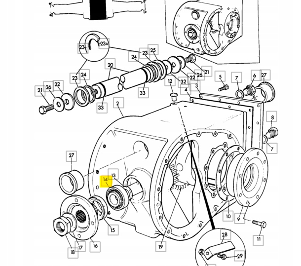 LOZYSKO DYFERENCJALU JCB KOPARKO LADOWARKA Machine type Backhoe loader