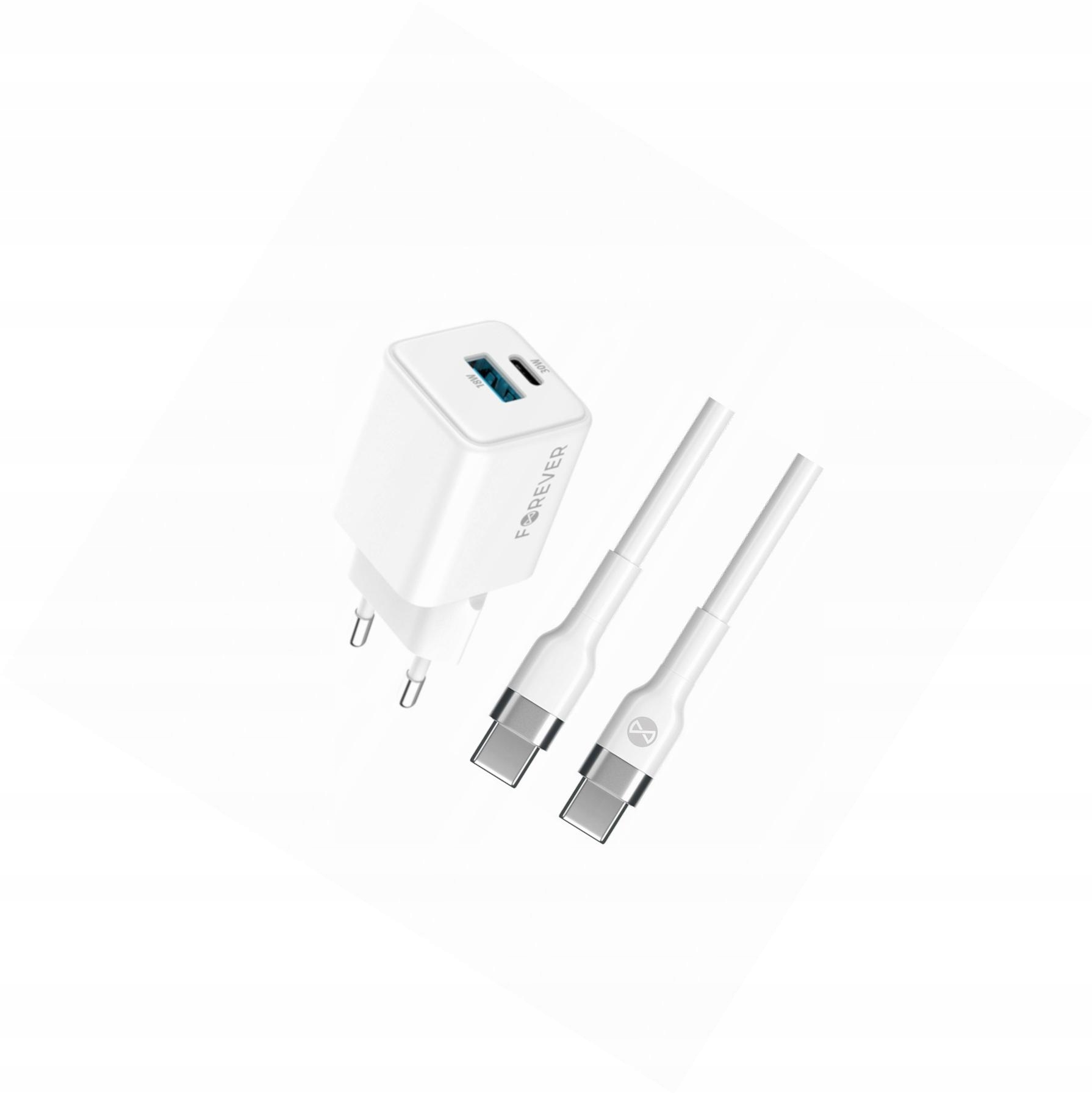 Szybka ładowarka GaN 30W 2 wejścia długim z kablem 2m do Xiaomi Mi A2