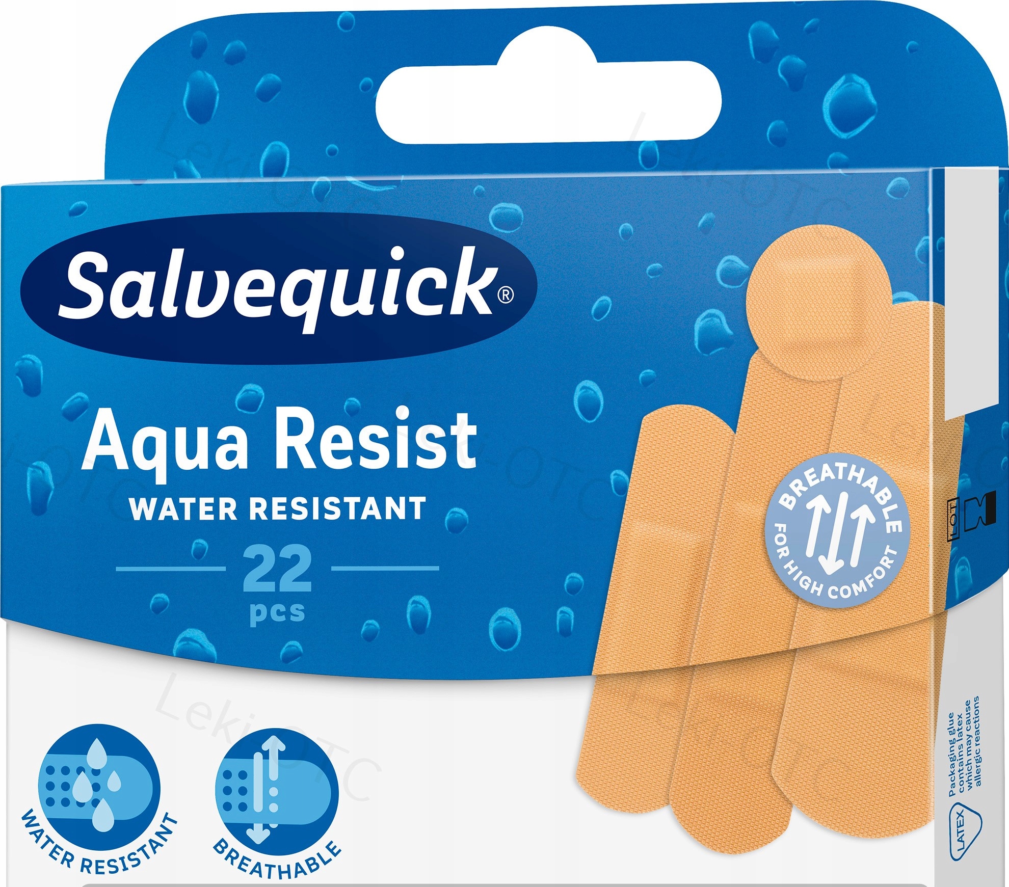 

Salvequick Aqua Resist Plastry Wodoodporne 22 Szt