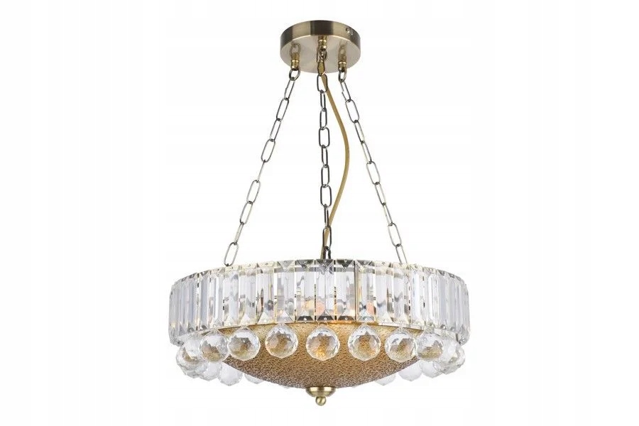 Dekoratívny luster okrúhly krížový glamour 40 cm do obývačky Reality