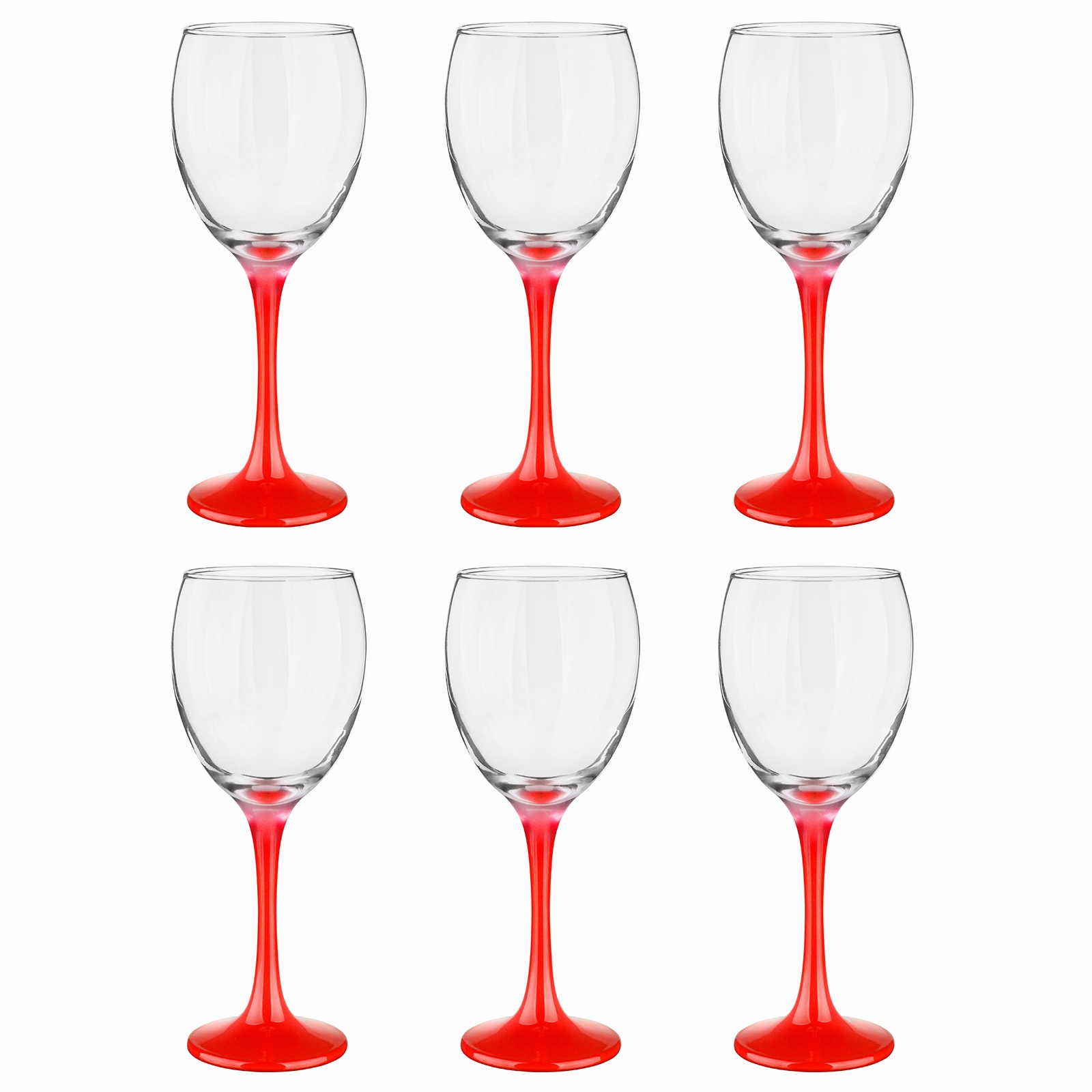 

Kieliszki Wino 300ml Nóżka Czerwona komplet 6 szt