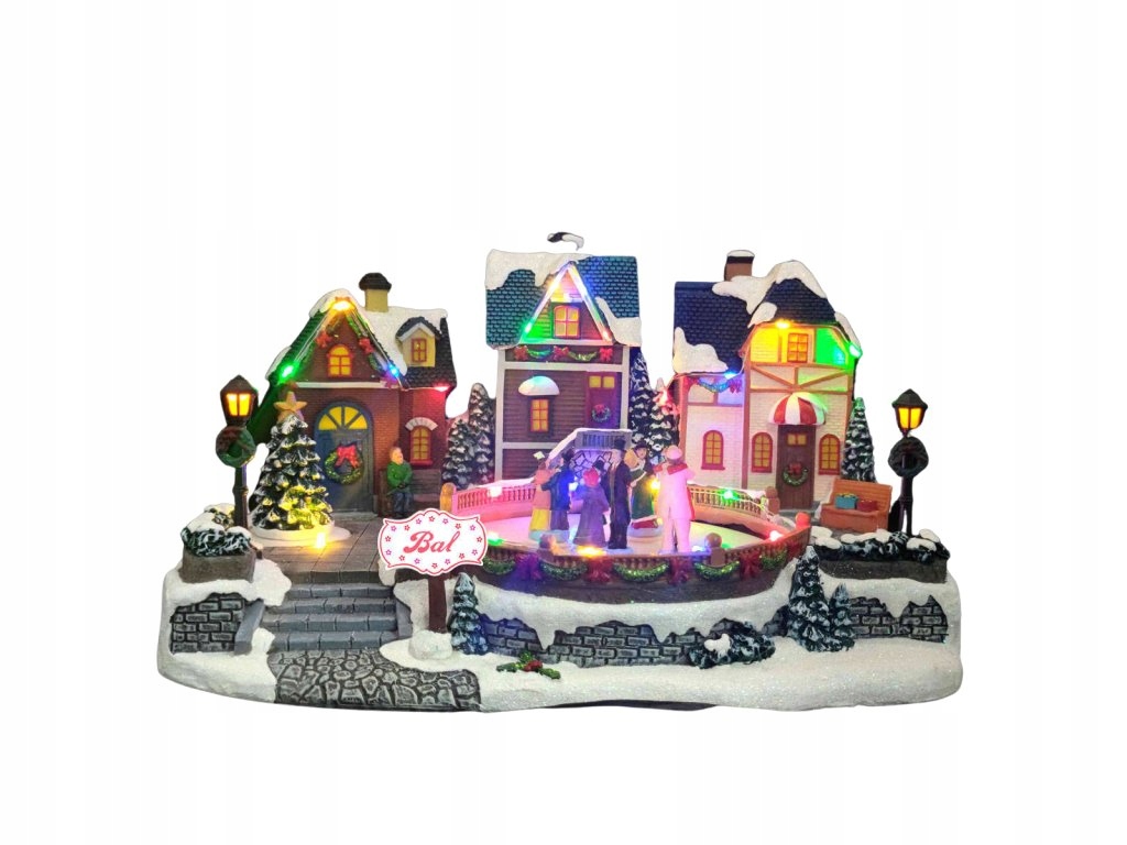 Vianočný betlehem Slávnostný ples, s Led osvetlením