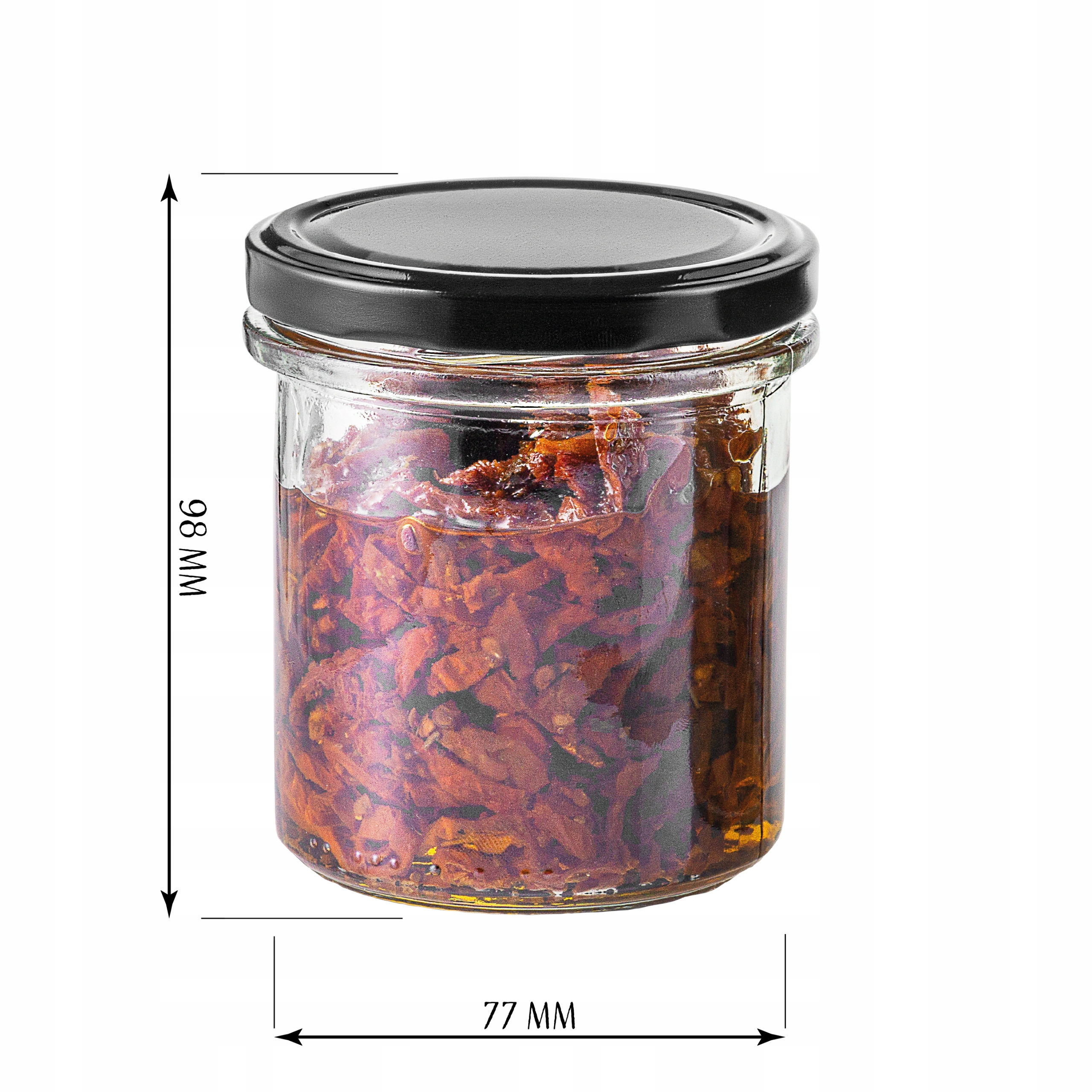 słoiczek na przetwory 350ml dżem desery słoik słój czarna zakrętka 350 ml Kod producenta słoik 350 ml weki do pasteryzacji