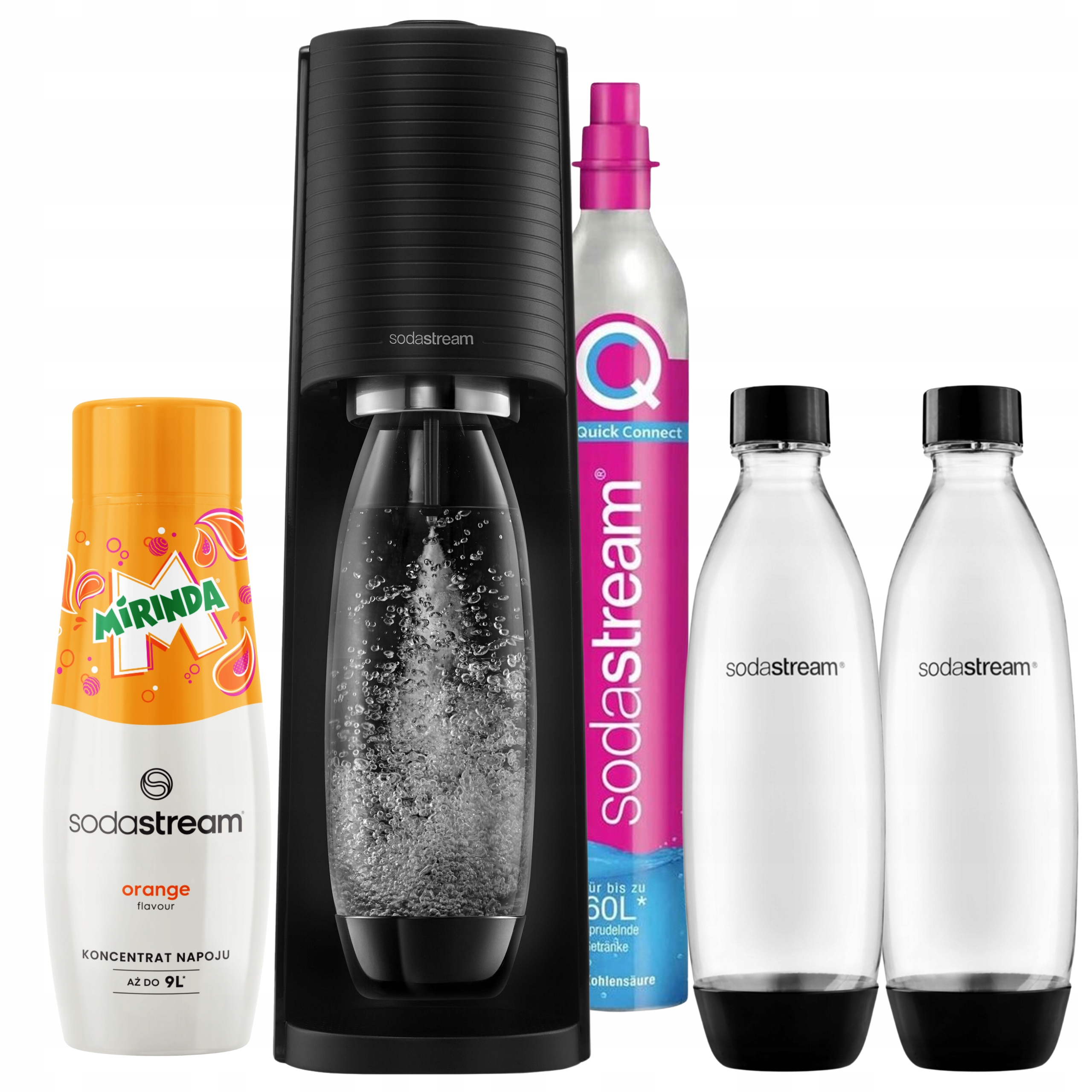 Výrobník Sody SodaStream Terra na sycení vody 2 lahve 1 l sirup Mirinda
