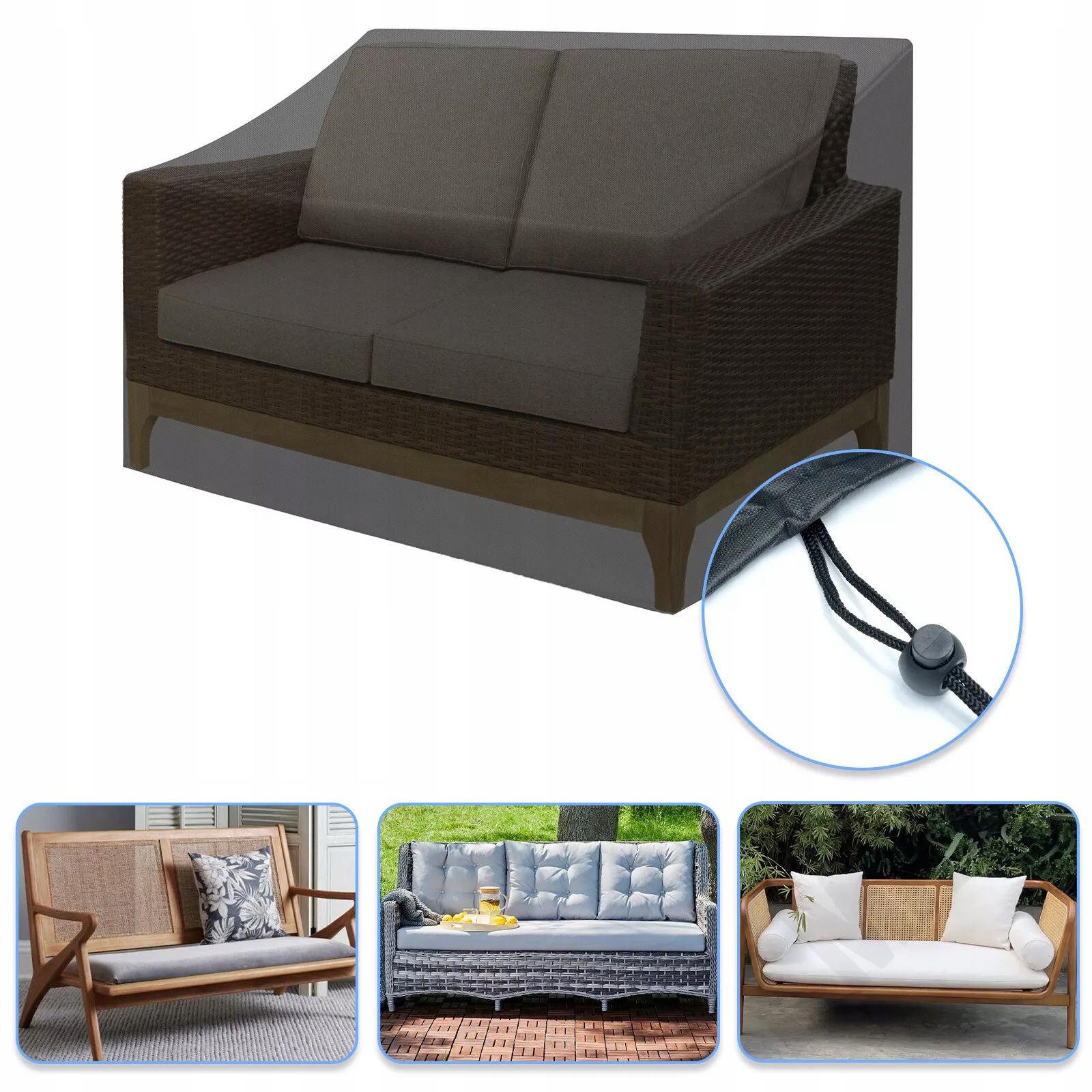 Ochranný Obal Na Zahradní Nábytek 193X89X66 CM Oxford S Uv Ochranou