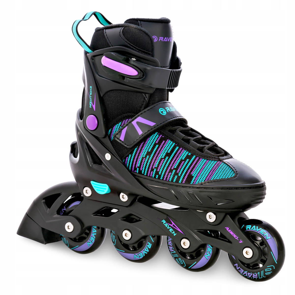 Rolki Raven Cande black/mint/violet