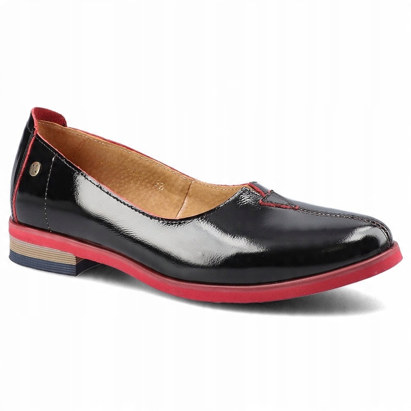 

Czarne Półbuty Maciejka Damskie Stylowe Buty