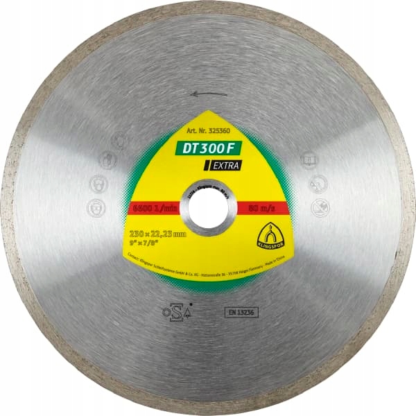 

Tarcza diamentowa 200x1,9x25,4/30 Klingspor DT300F