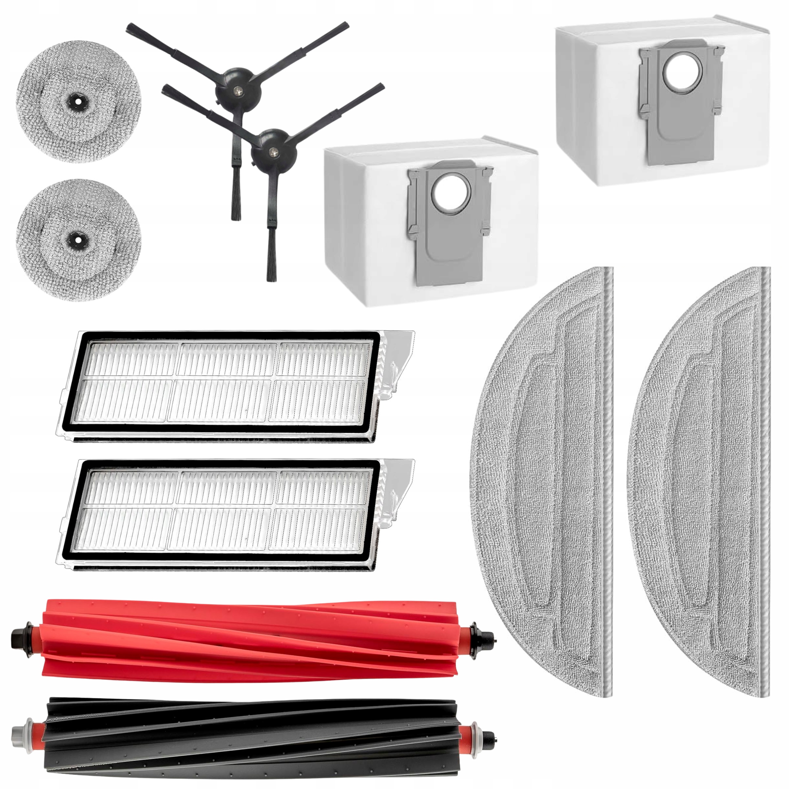 Duży zestaw do Roborock S8 MaxV Ultra S8 Max Ultra G20 filtry rolki mop
