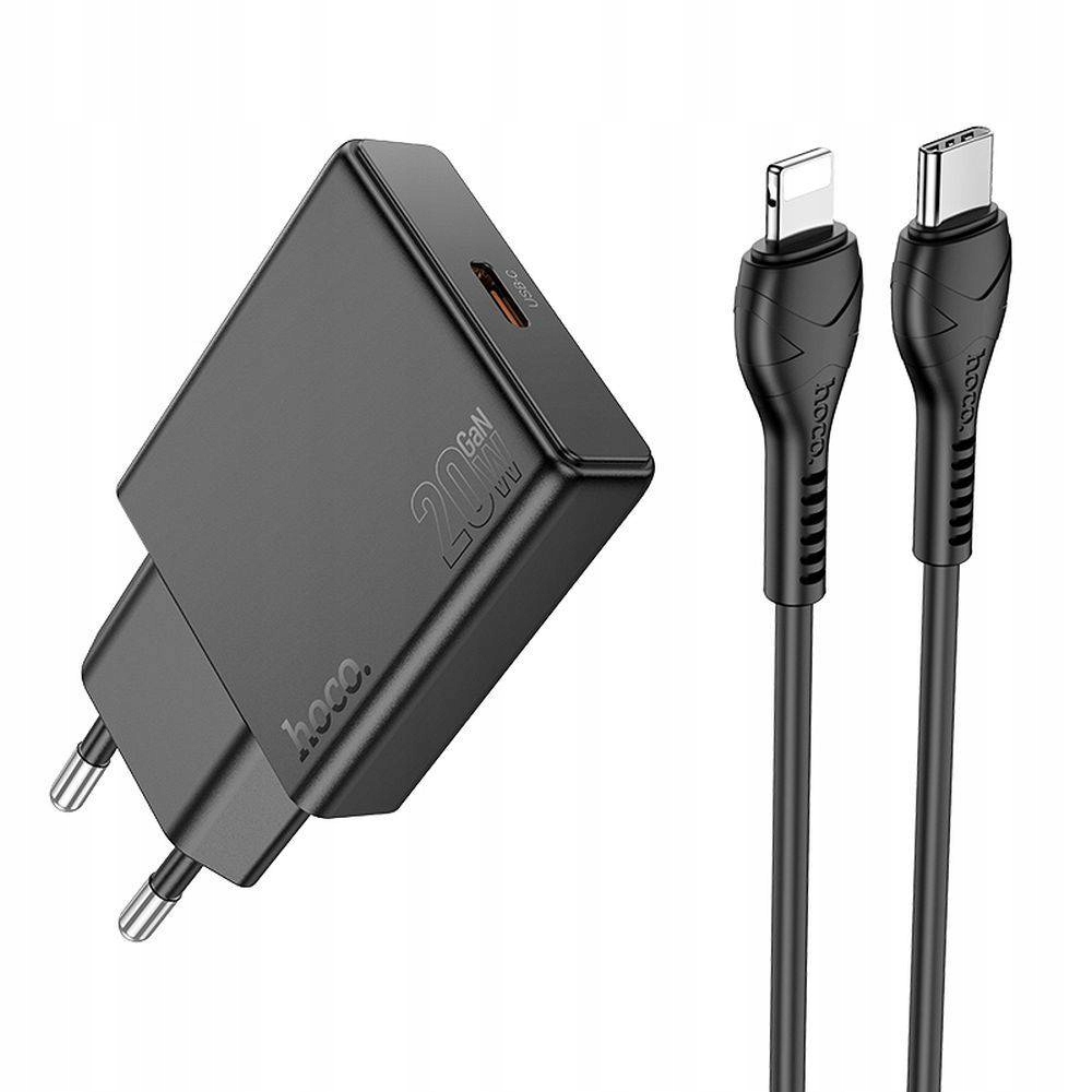 Ładowarka Sieciowa Do Telefonu Hoco Slim Usb C Qc Pd 30W Kabel Usb C