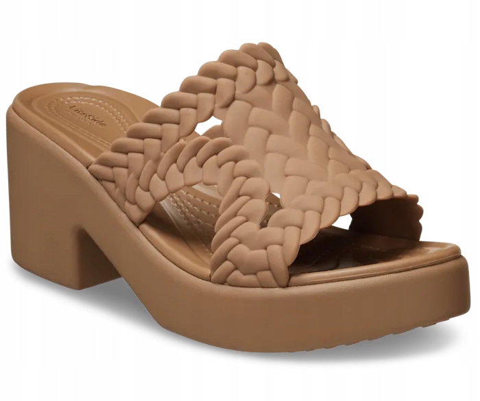 Dámské Nazouváky Koturn Crocs Brooklyn Woven Heel 209979 Slide 37-38