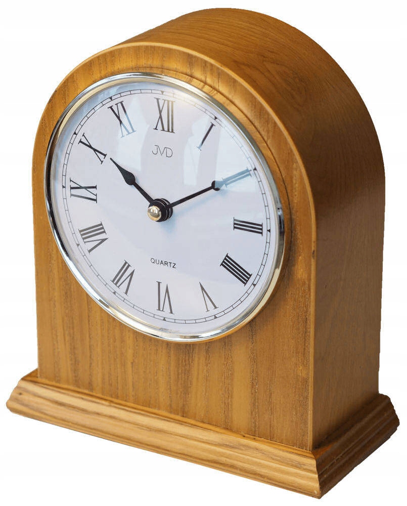 Svetlohnedé Drevené Krbové Hodiny Jvd HS15.1 18 x 21 cm