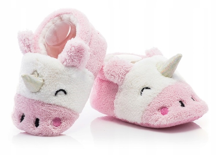 CIEPŁE BUCIKI NIEMOWLĘCE NIECHODKI JEDNOROŻEC 6-12