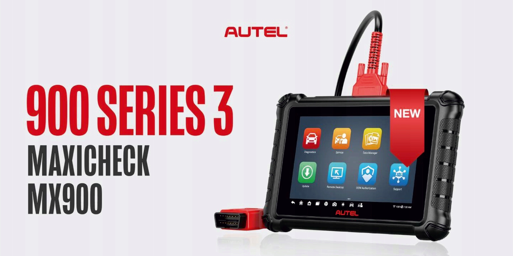 TESTER DIAGNOSTYCZNY AUTEL MaxiCHECK MX900 Nowa Seria 8 cali Android 11 2 L Marka Autel