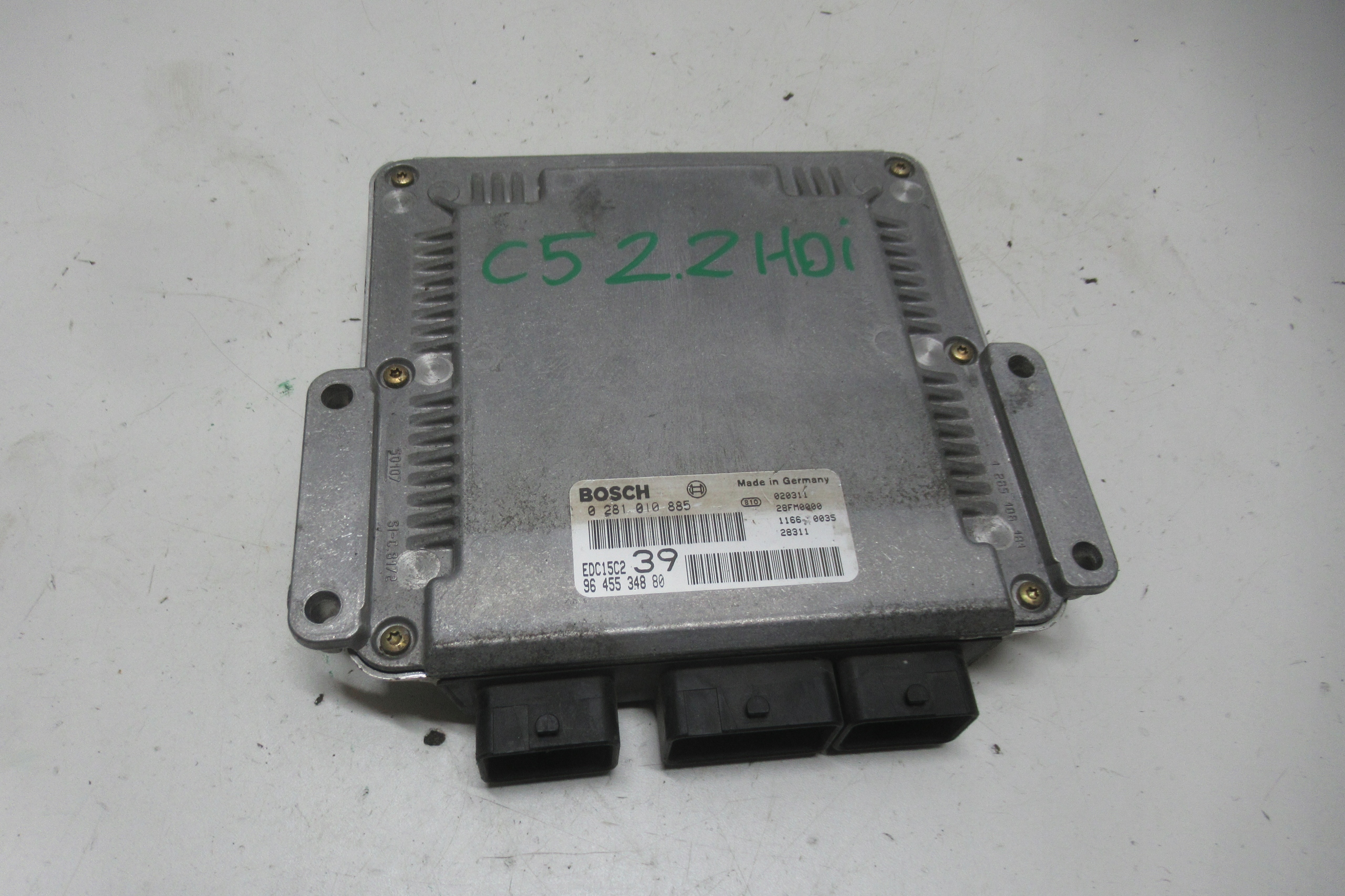 CITROEN C5 2.2 HDI computer control unit of the engine 9645534880