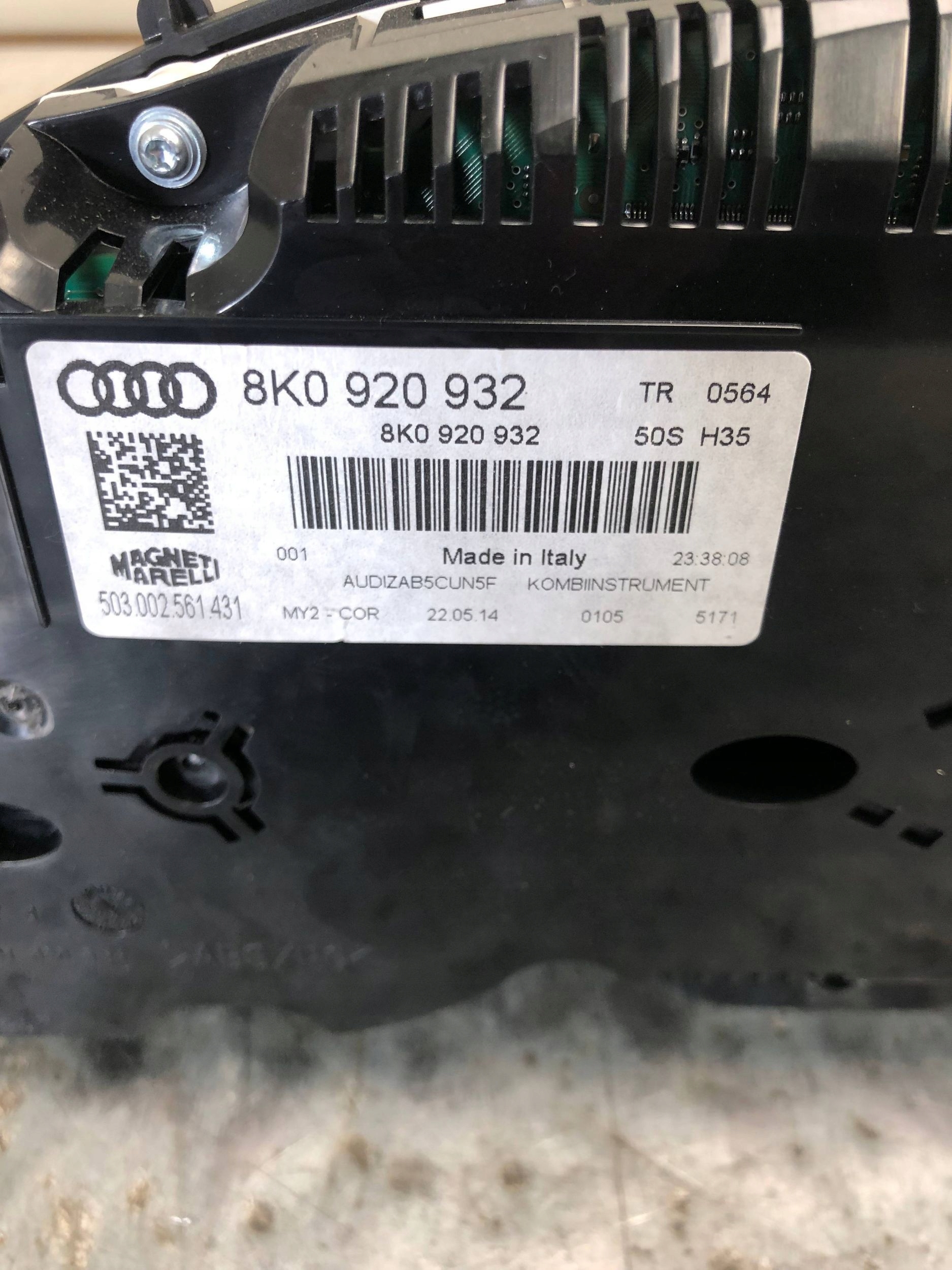 dials dials AUDI A4 B8 LIFT 8K0920932 EUROPA