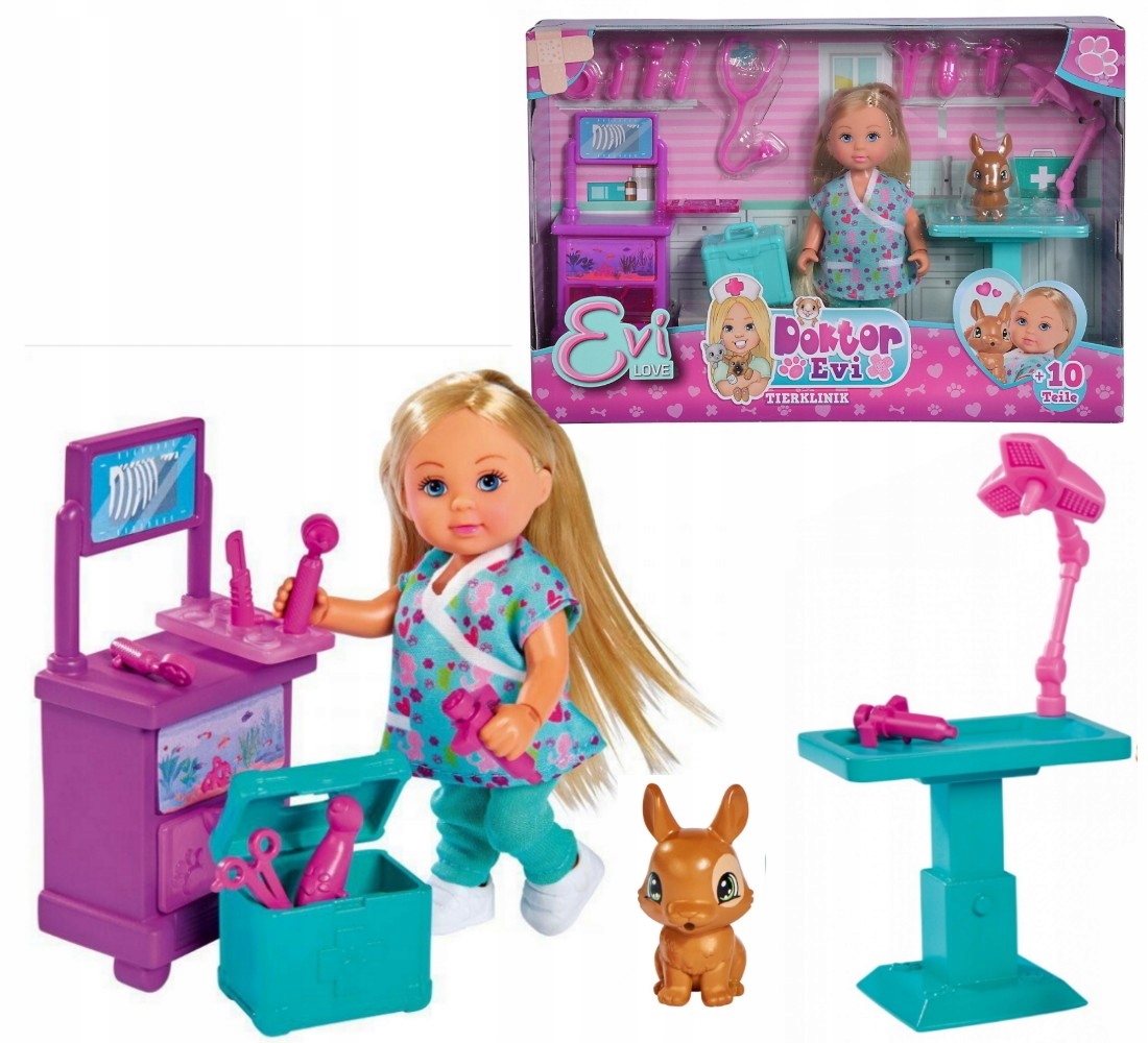 LALKA EVI LOVE DOKTOR GABINET WETERYNARZA + KRÓLIK