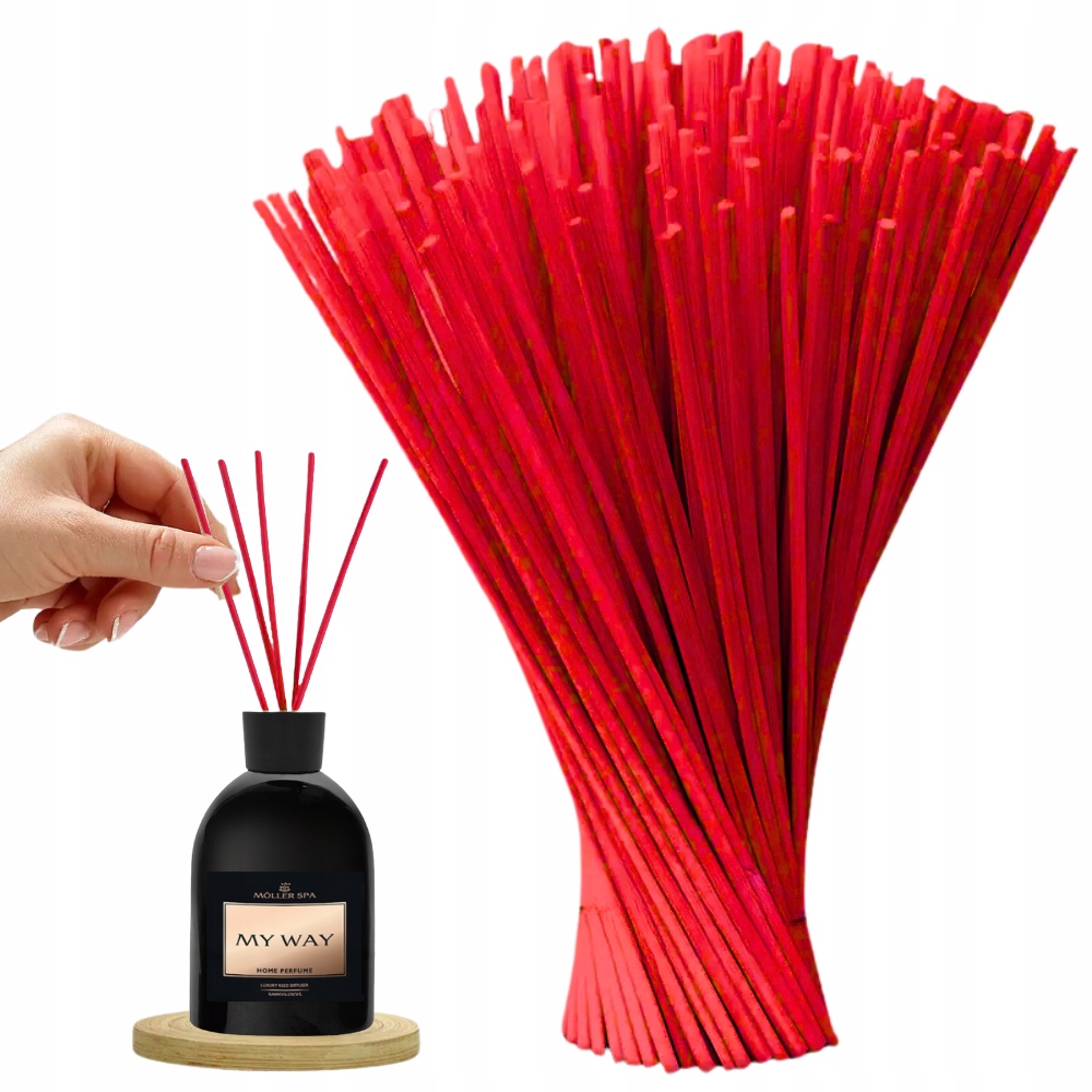 Syntetické Tyčinky Do Vonných Difuzérů Červené 25 cm x 4 mm 1000 ks1,3 g