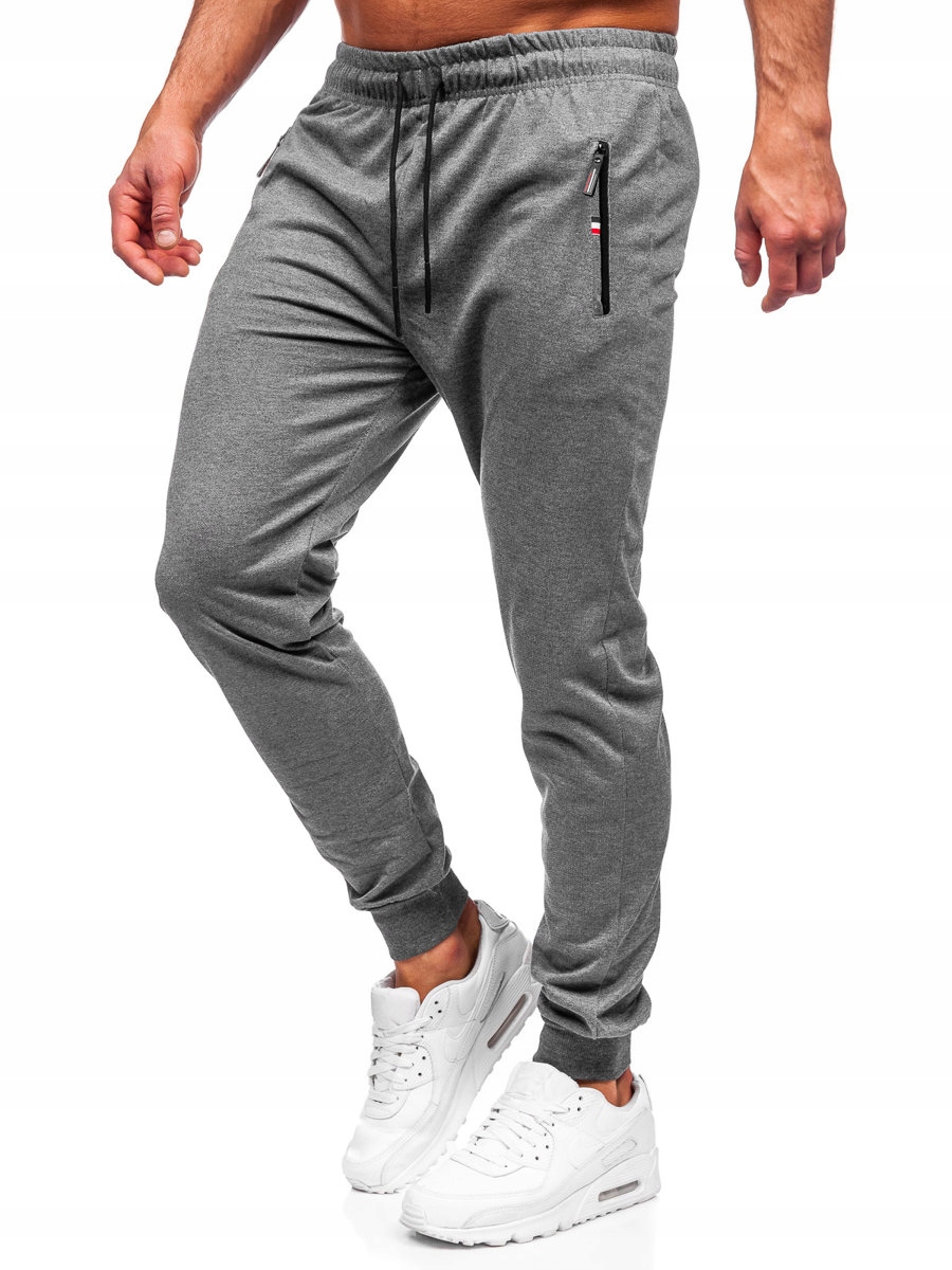 

Spodnie Dresowe Antracytowe JX5001 Denley_xl