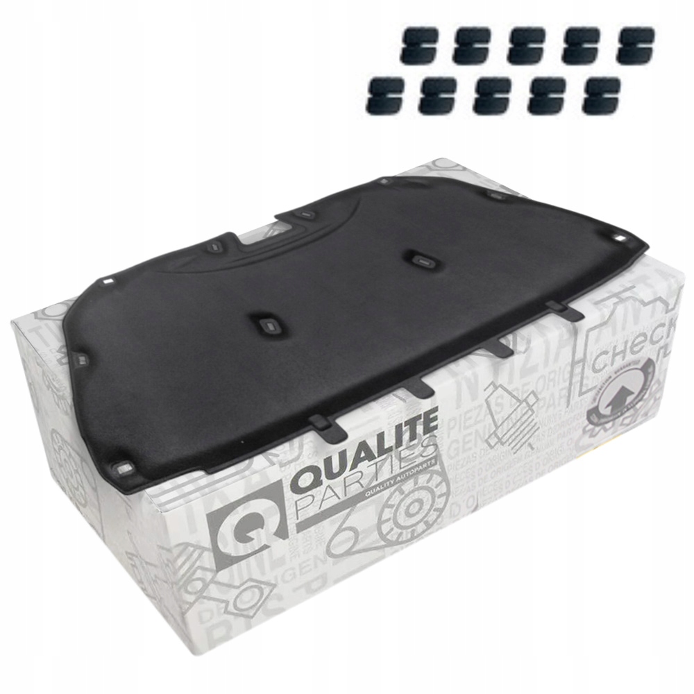 Podložka Odhlučnění Kapoty Motoru Ford Focus III MK3 (10-18) Sponky