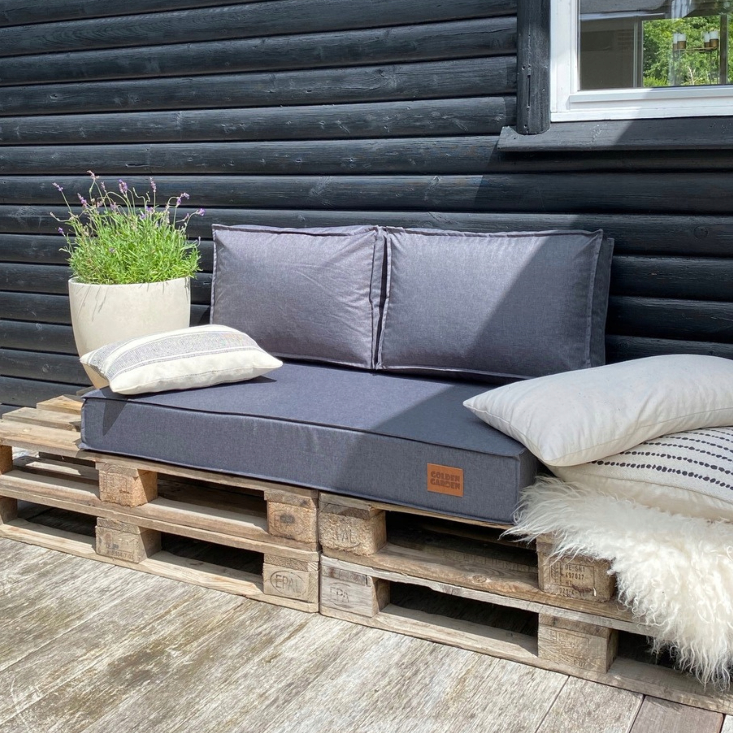 Poduszki na Palety Meble Ogrodowe Poduchy na Ławkę Wodoodporne 120x80x15 Producent inna