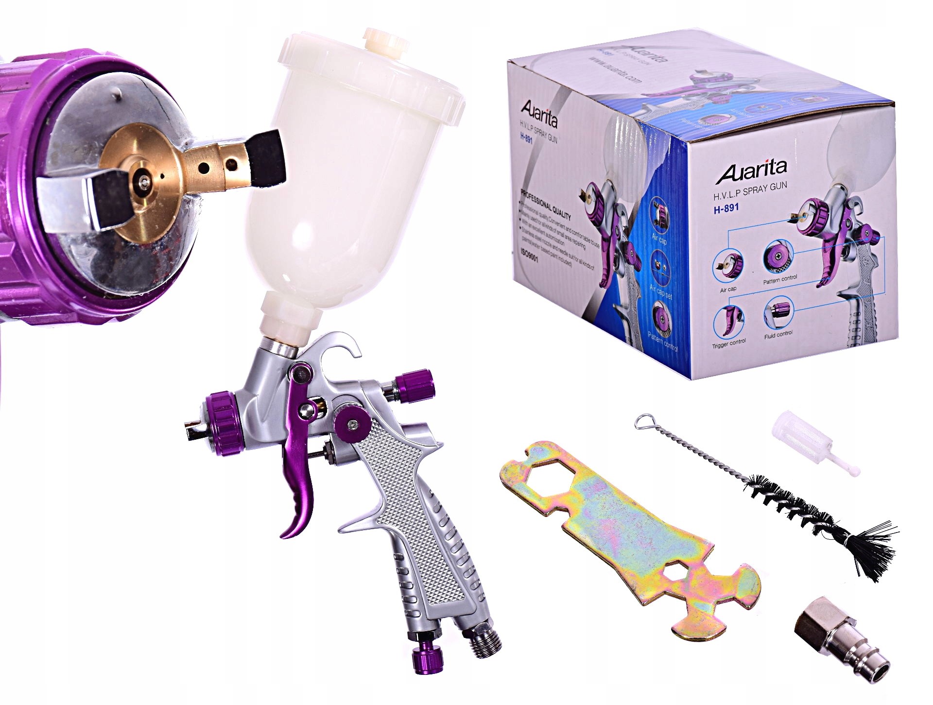 Lakovací Pistole Mini Hvlp 1.0 MM Malta Auto Dílna 250 ML