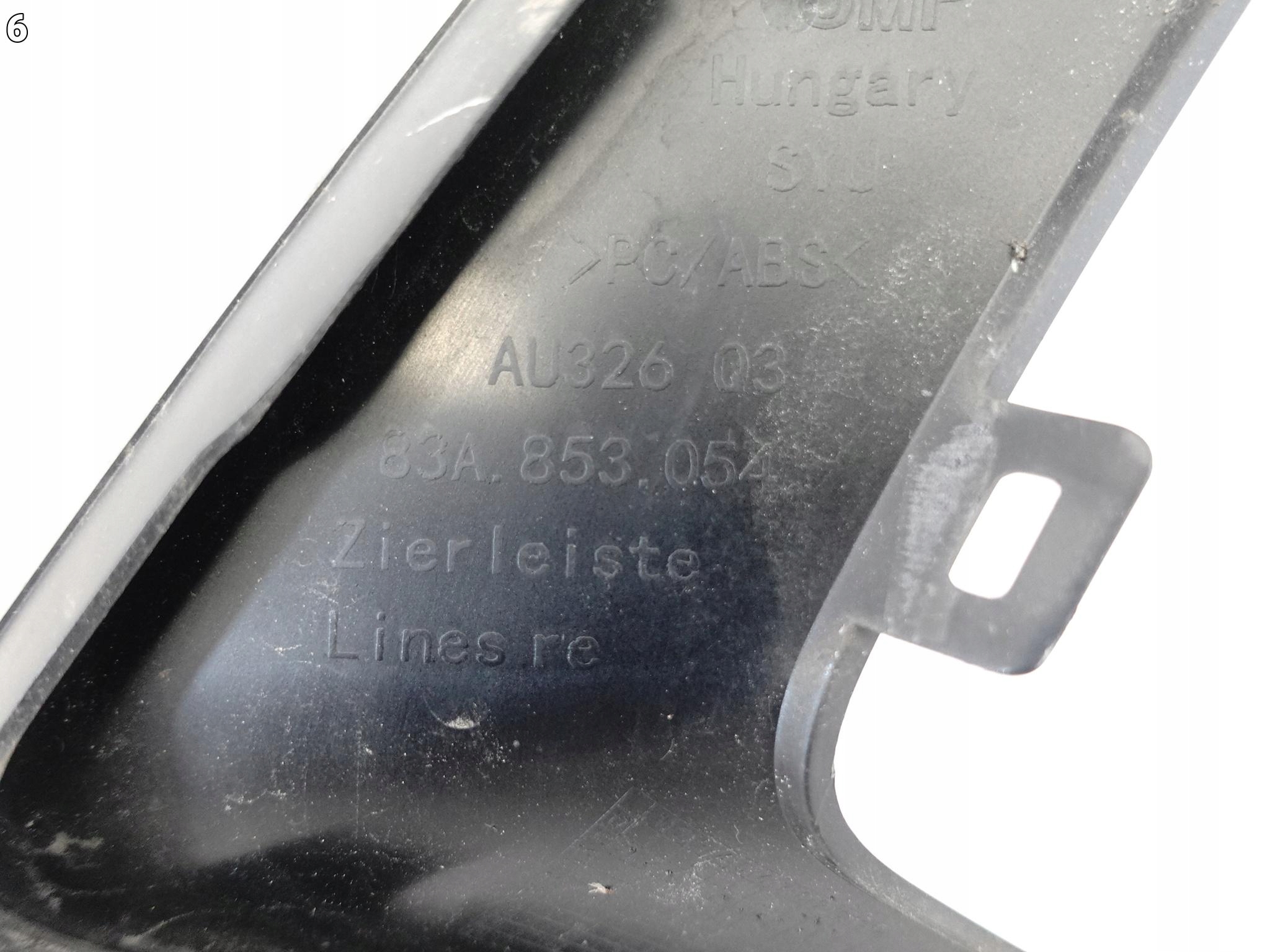 AUDI Q3 II F3 83A BASIS 18-25 moulding cover frame for bumper right front