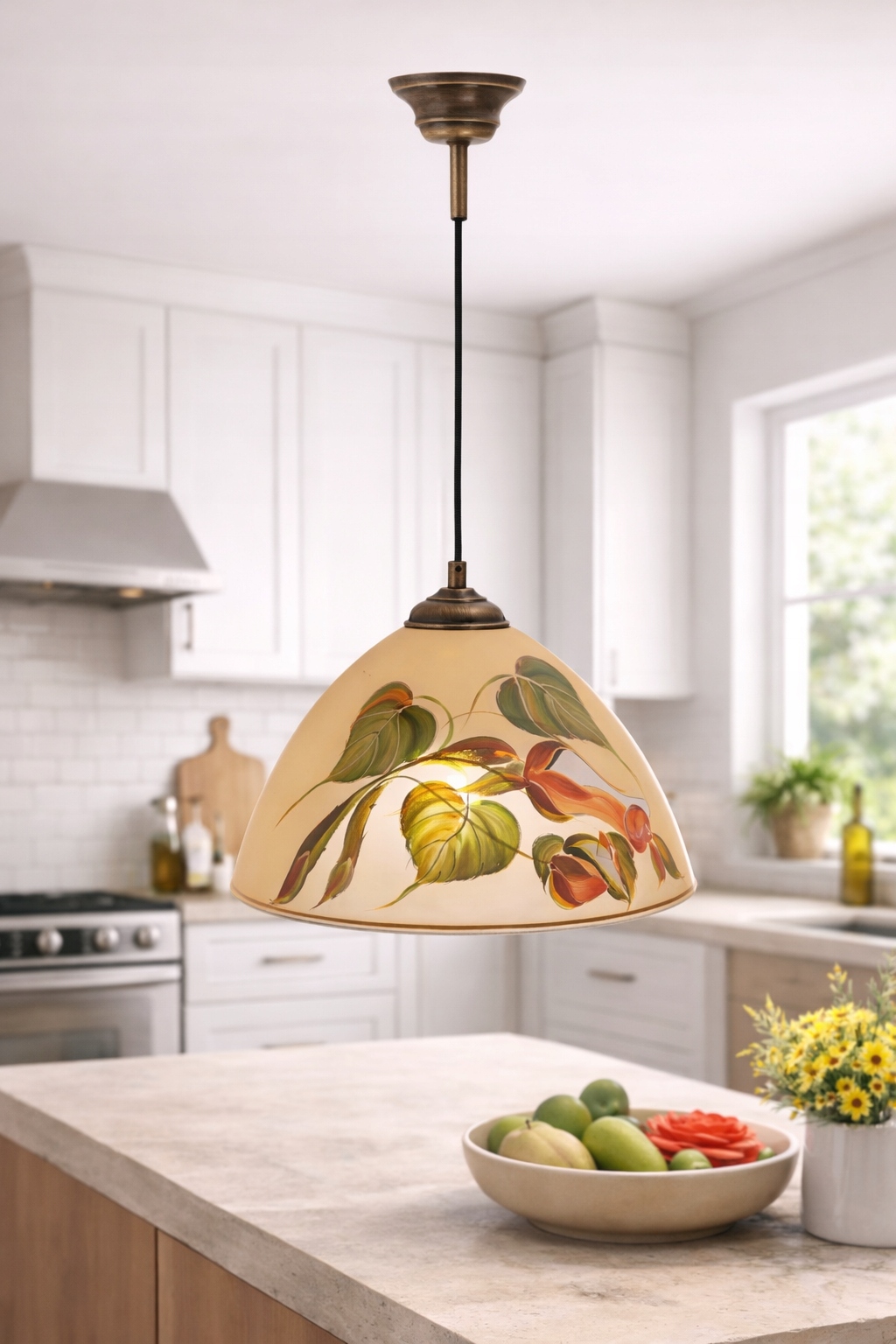 Euro-Lamp Kuchynská lampa Ručne maľovaná Ruža Ležiaca 1x60W Výrobca