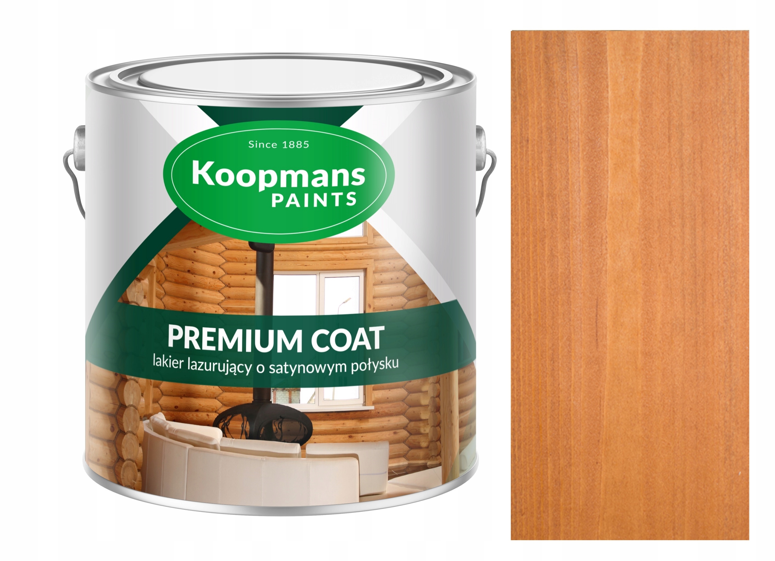 Koopmans Premium Coat 5L Akrylový Lak Na Drevo, Pomarančové Drevo 190