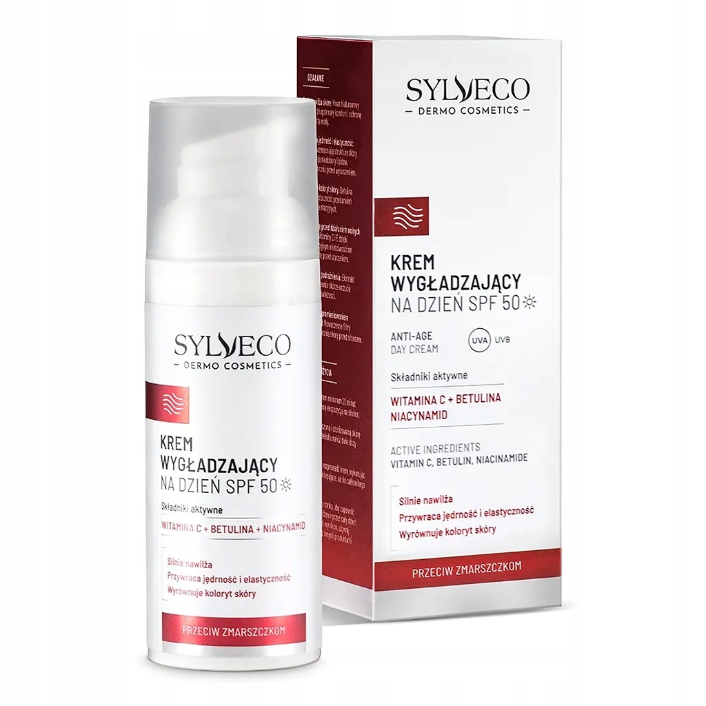 Sylveco Dermo Vyhlazující pleťový krém na den SPF50 s vitamínem C 50 ml