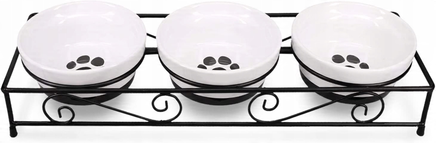 

Miska Dla Psa Kota Ceramiczna Ze Stojakiem 3SZT