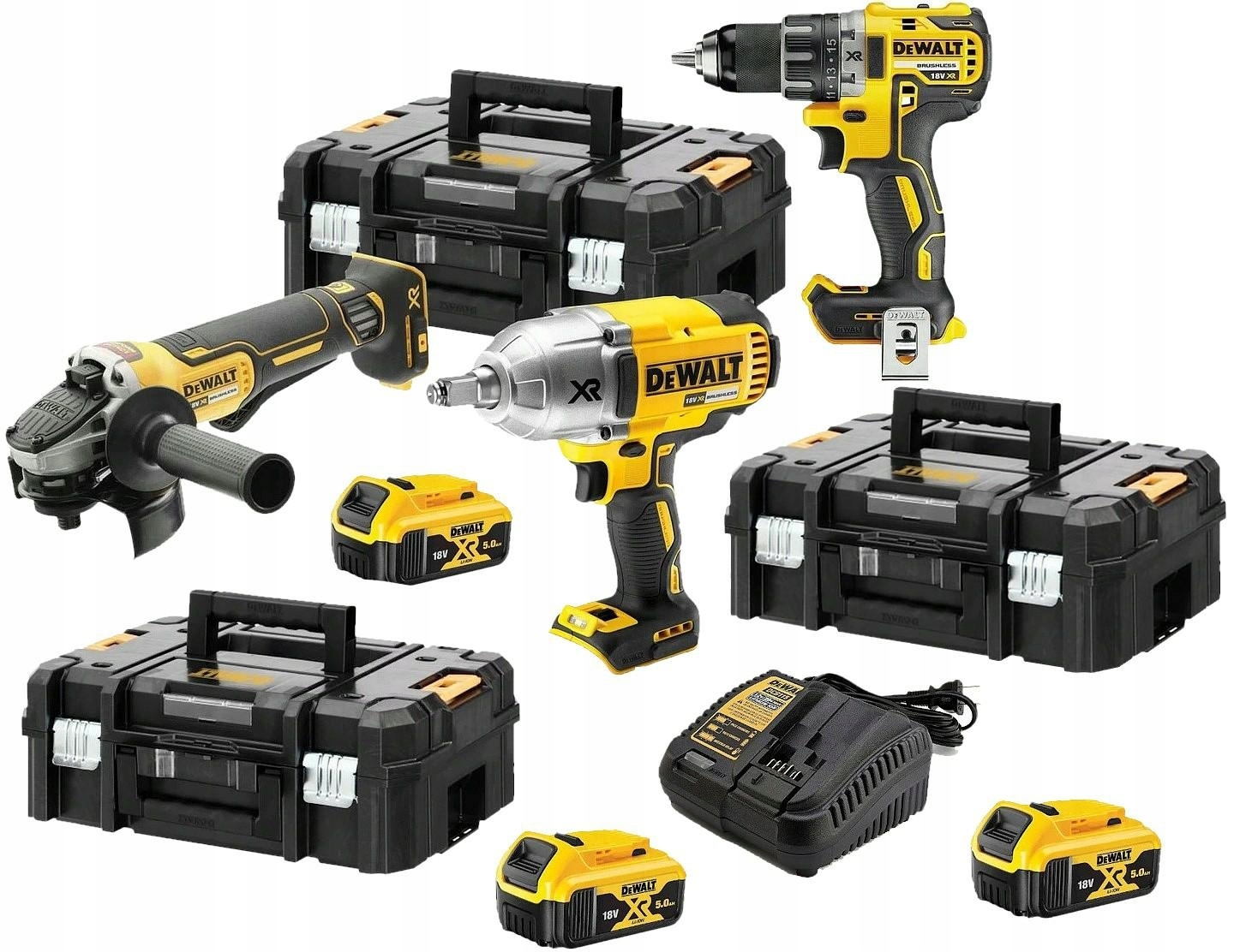 DEWALT COMBO 3SZT KLUCZ + ZESTAW NARZĘDZI 3X5AH