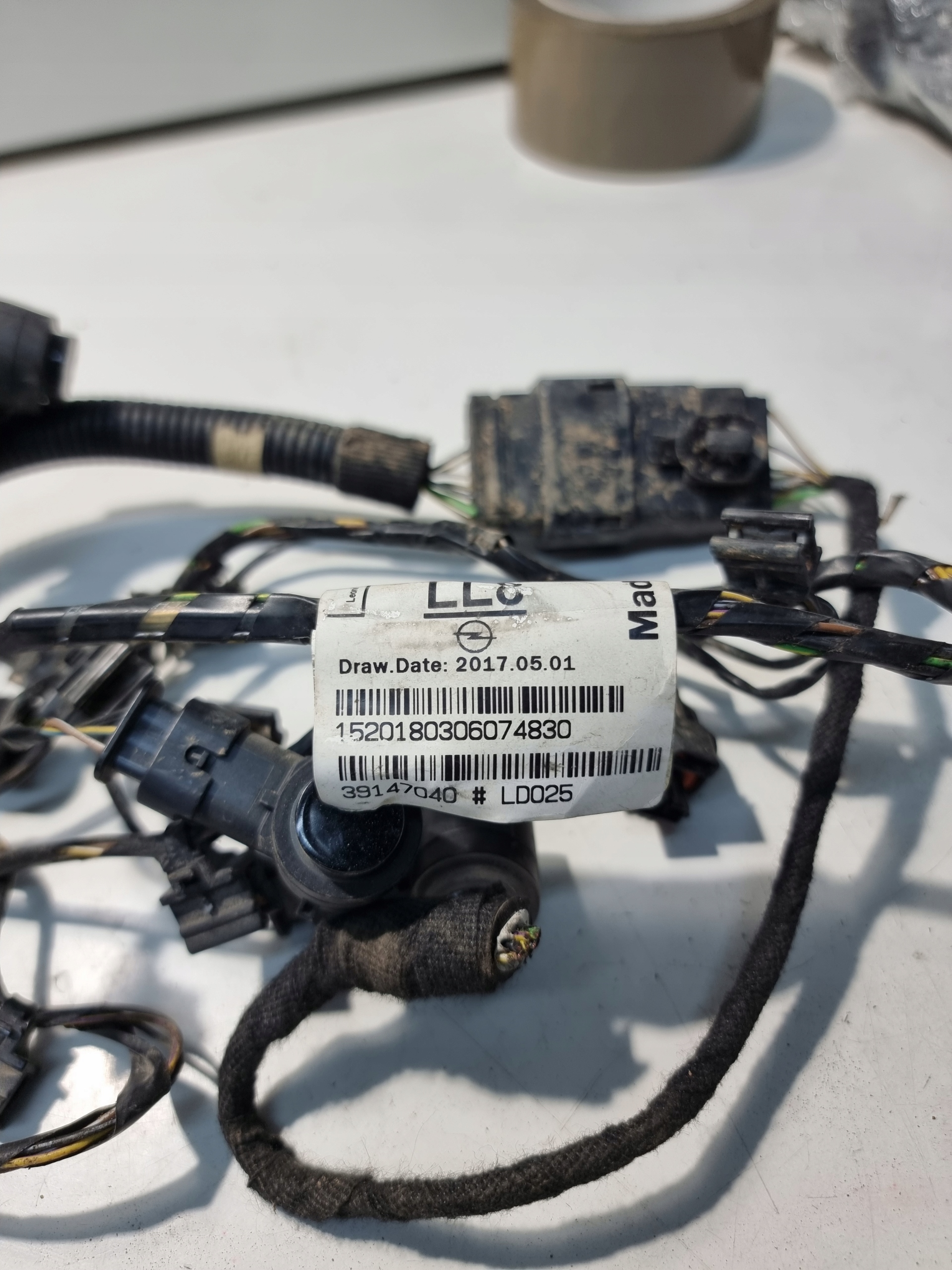 OPEL ASTRA K wiring bundle CZUJNIKOW PDC rear part