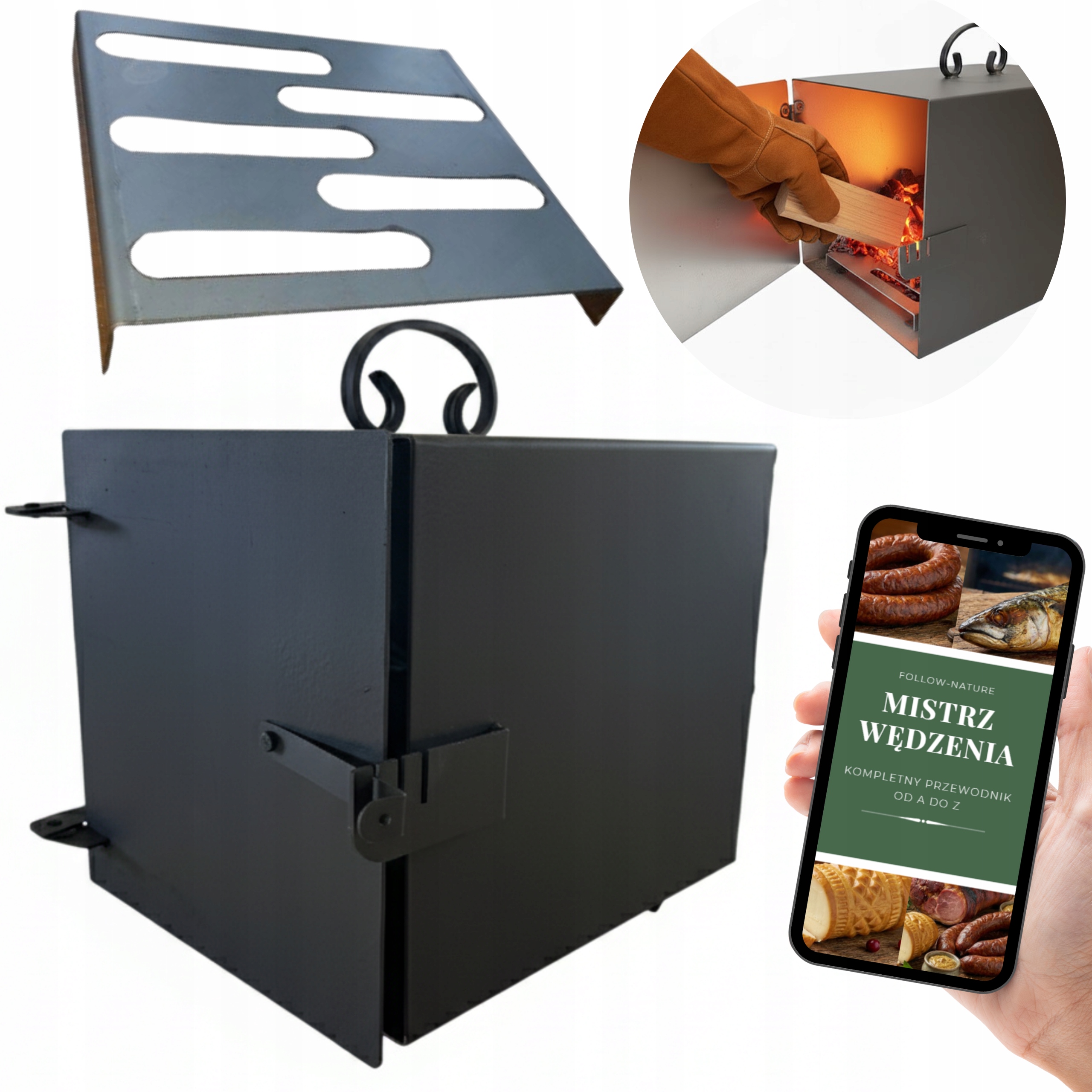 Ohnisko do udiarne Veľmi veľké 40x30x30 Rošt sušiarne XXL Ohnisko