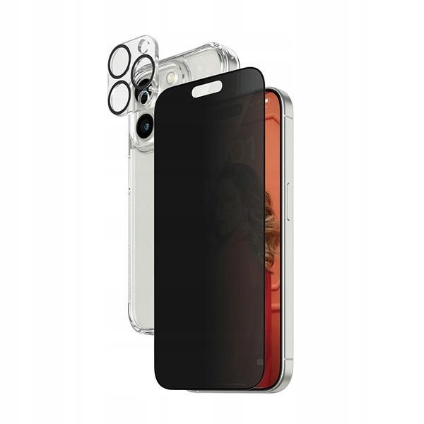 PanzerGlass Privacy Bundle 3w1 do iPhone 15 Pro etui, szkło, obiektyw