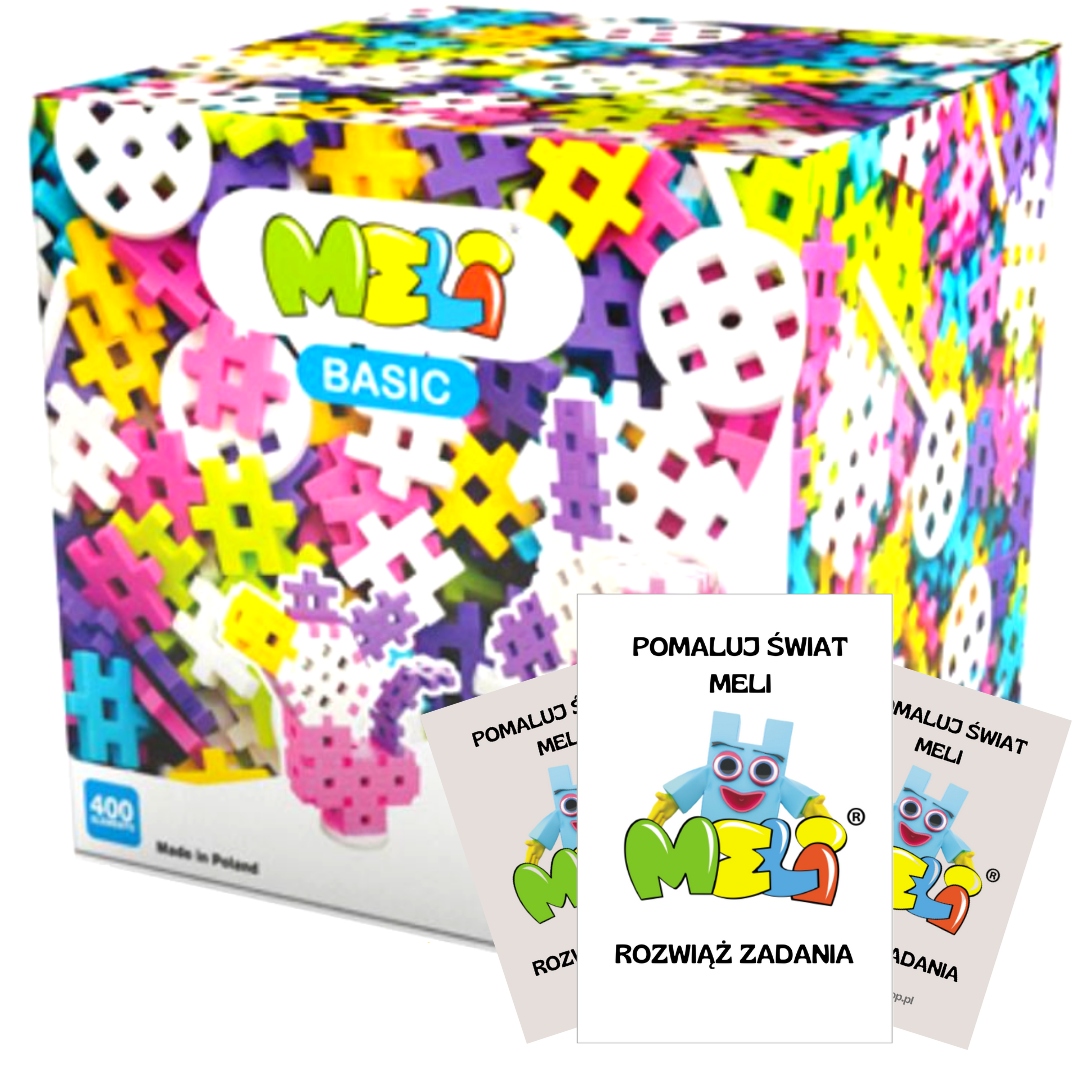 

Klocki Meli Basic Wafle Constructor 400 el Pink 5+