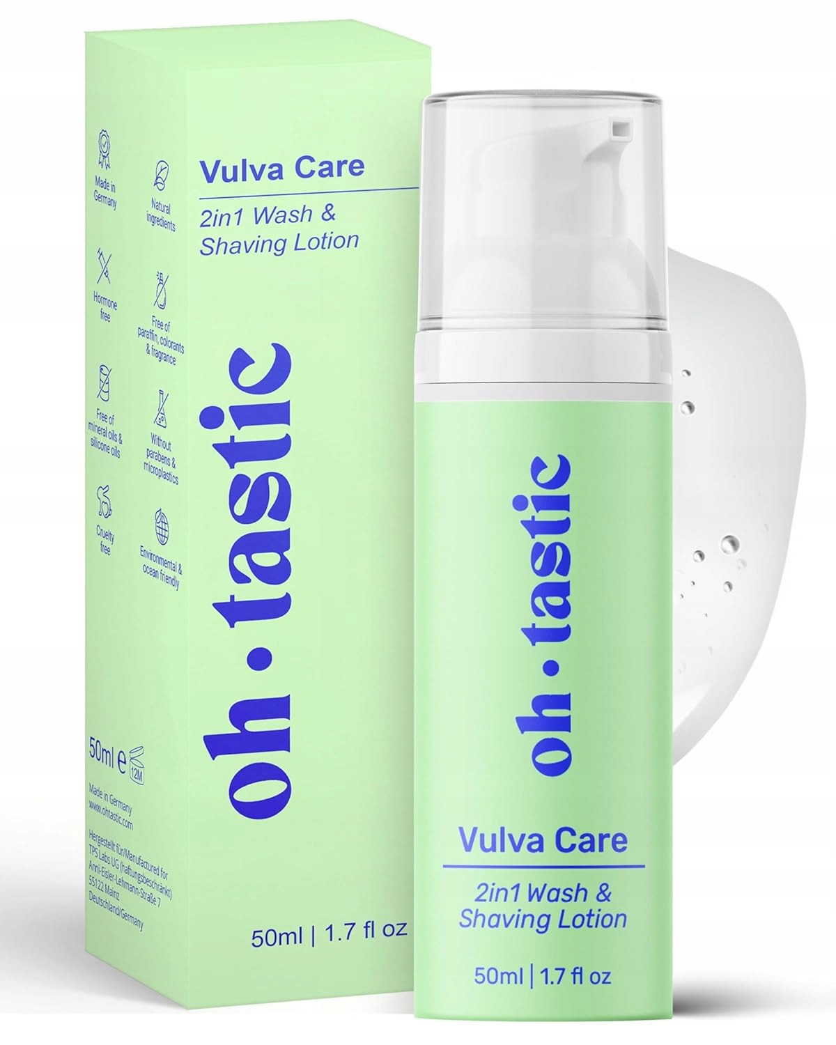 Ohtastic 2 v 1 Wash Shaving Lotion 50 ml gel pro intimní hygienu