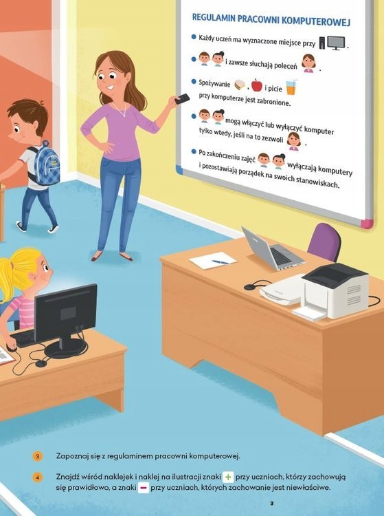 Edukacja Informatyczna Zeszyt Ćwiczeń Kl 1 + PŁYTA Przedmiot Informatyka, Technika